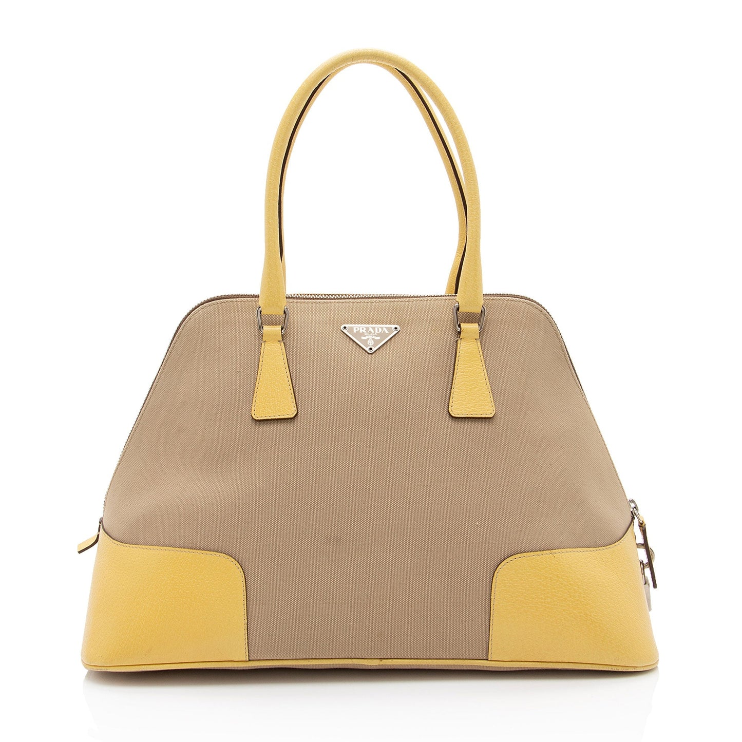 Prada Canapa Satchel Canvas Satchel Bag