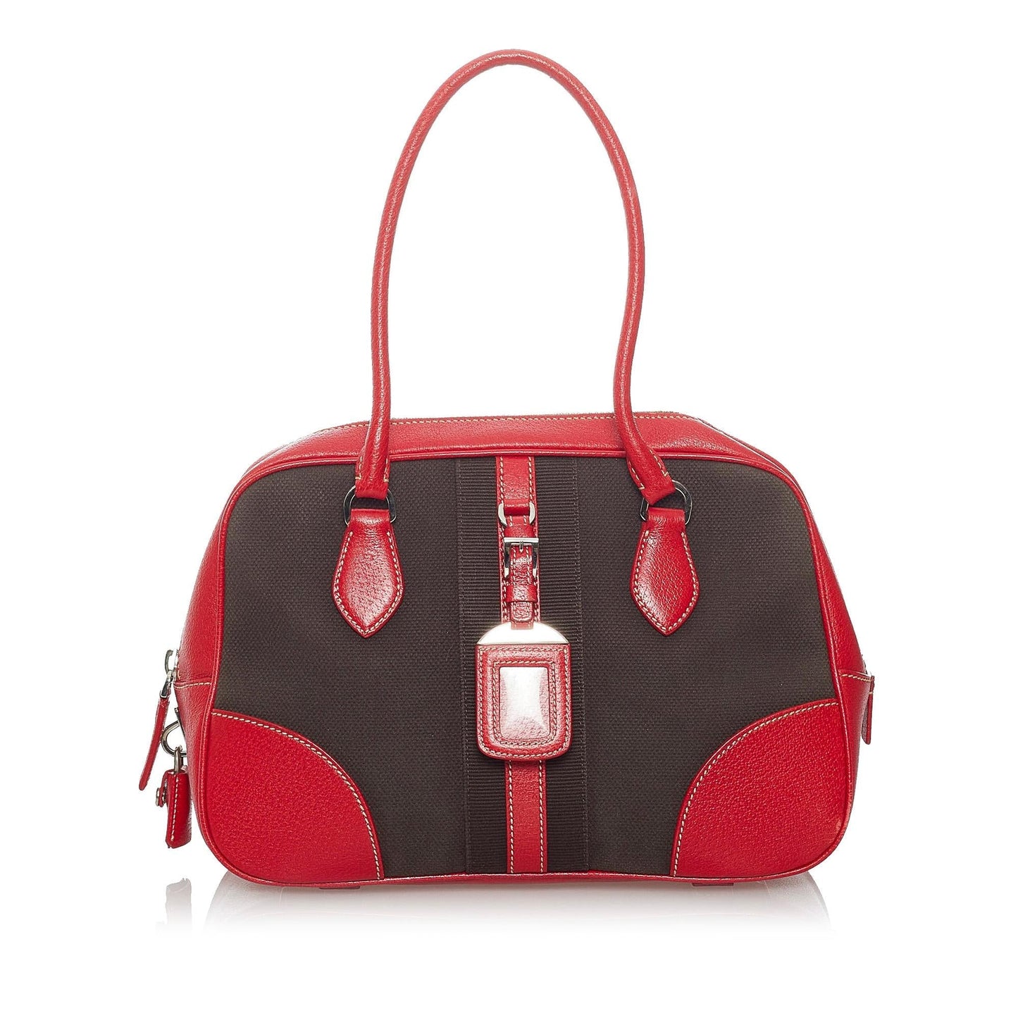 Prada Handbag Shg Canvas Satchel Bag Handbag Shg 29782