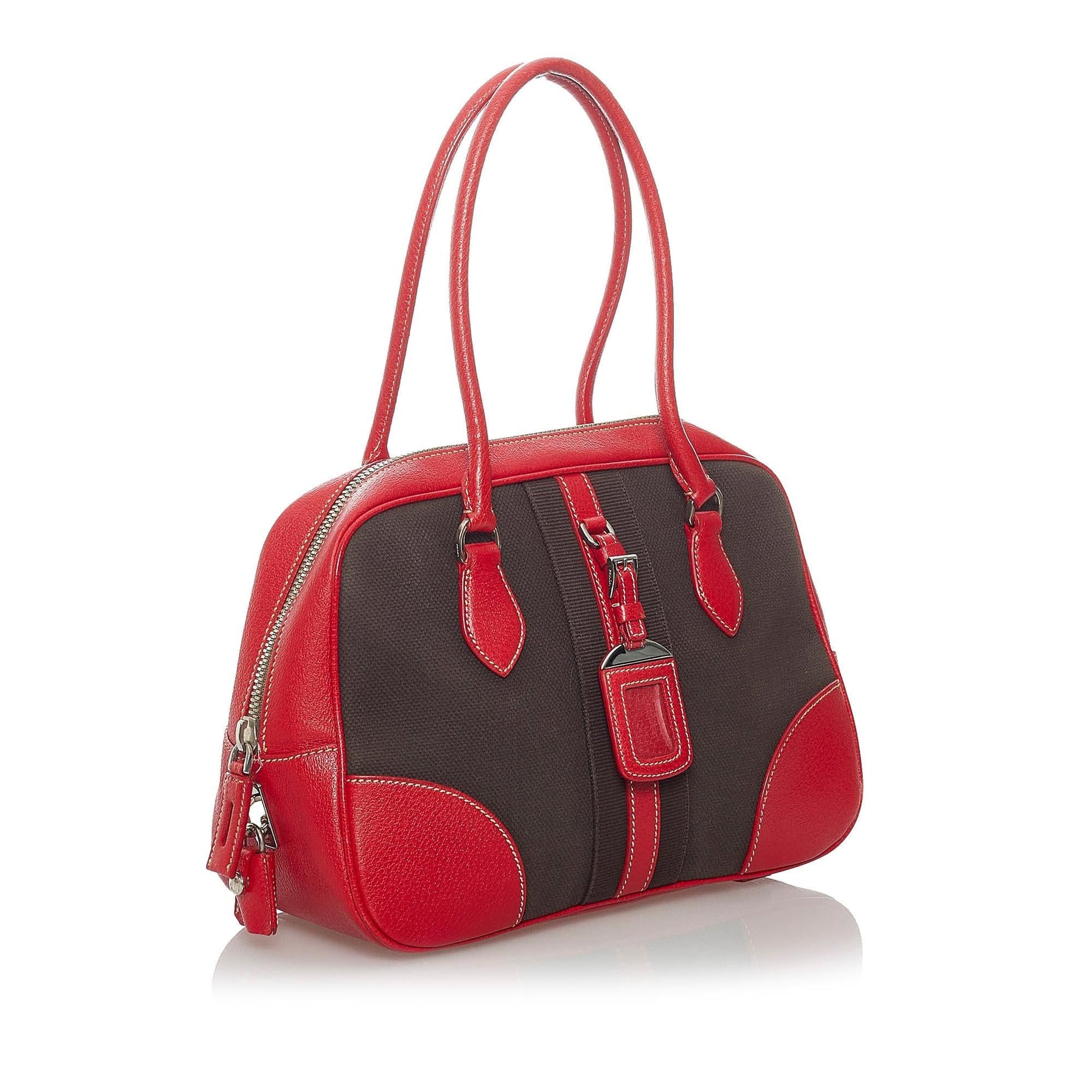 Prada Handbag Shg Canvas Satchel Bag Handbag Shg 29782