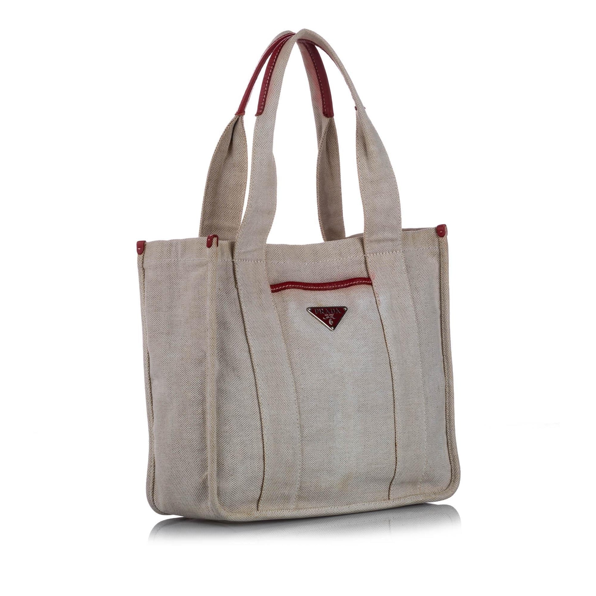 Prada Tote Bag Canvas Bag Shg 10744