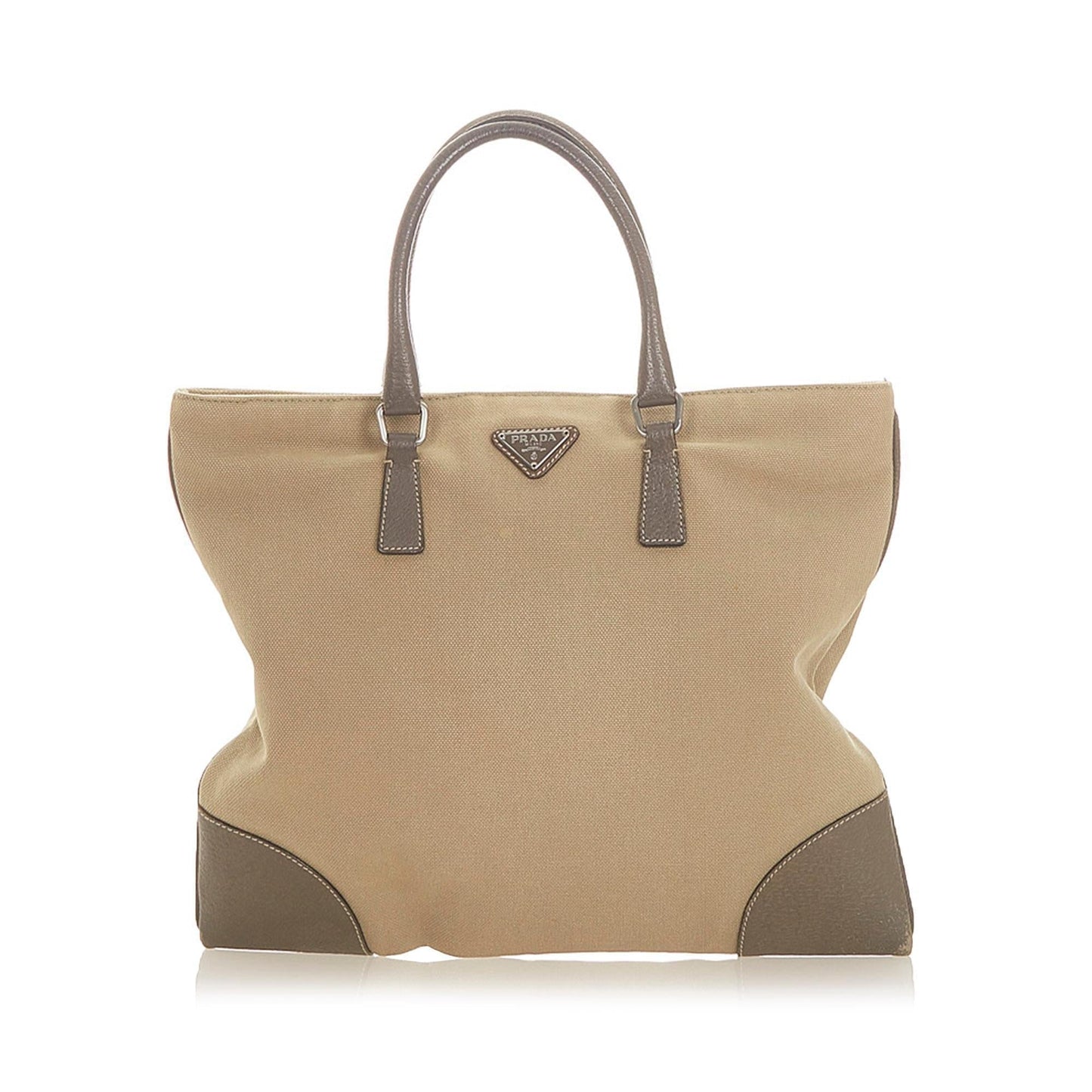 Prada Tote Bag Canvas Bag Shg 19636