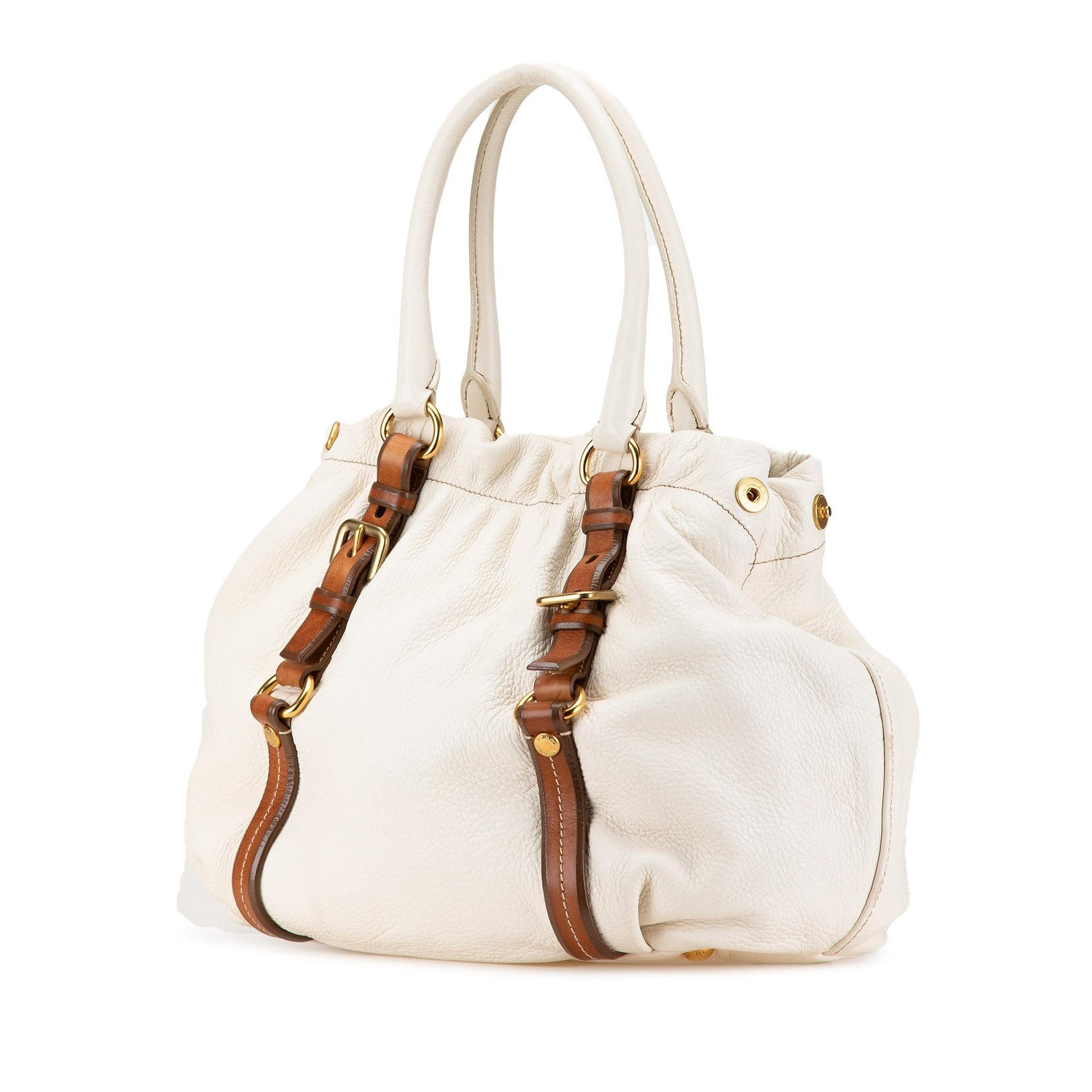Prada Cervo Antik Satchel Shg Osudgi Satchel Bag