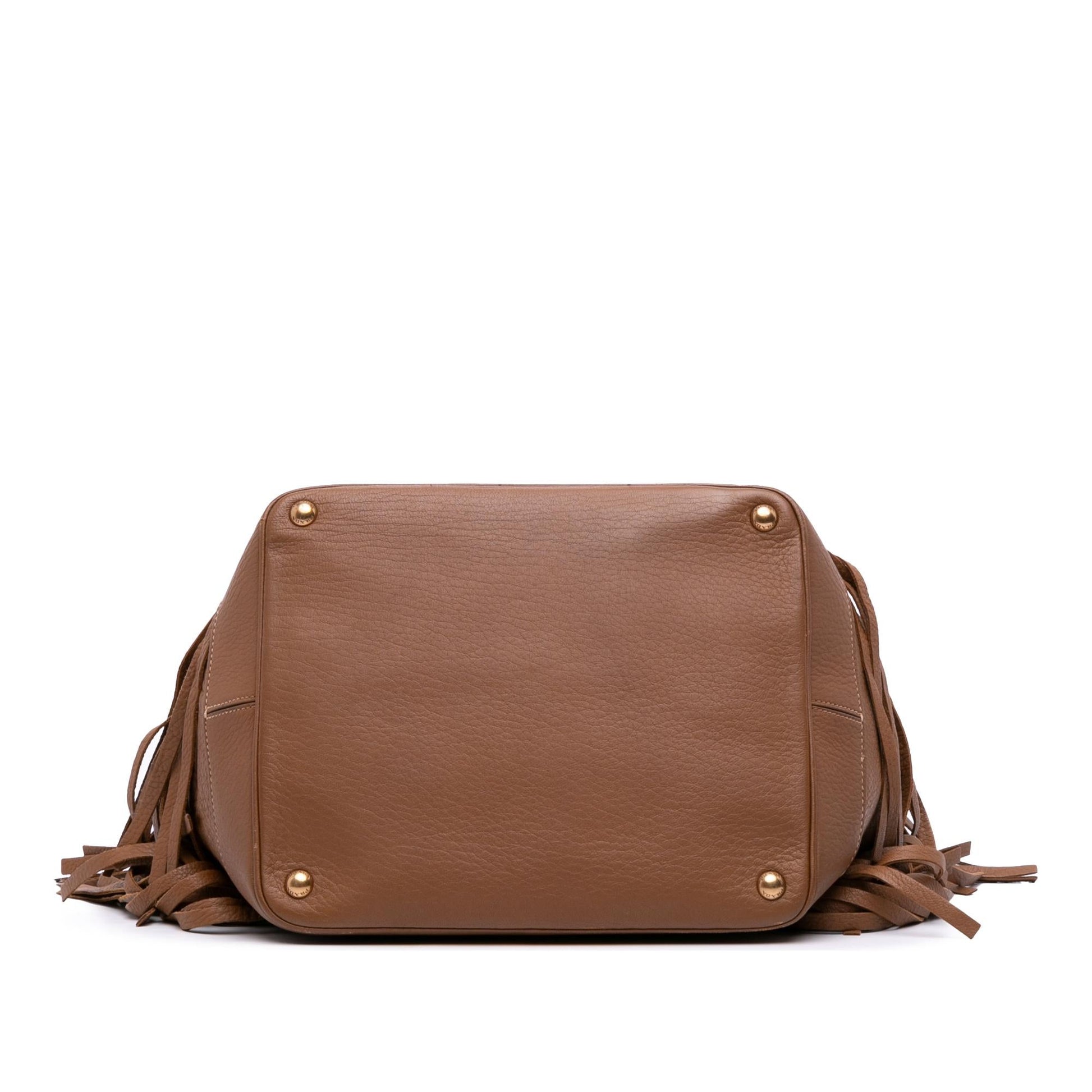 Prada Cervo Fringe Tote Tote Bag
