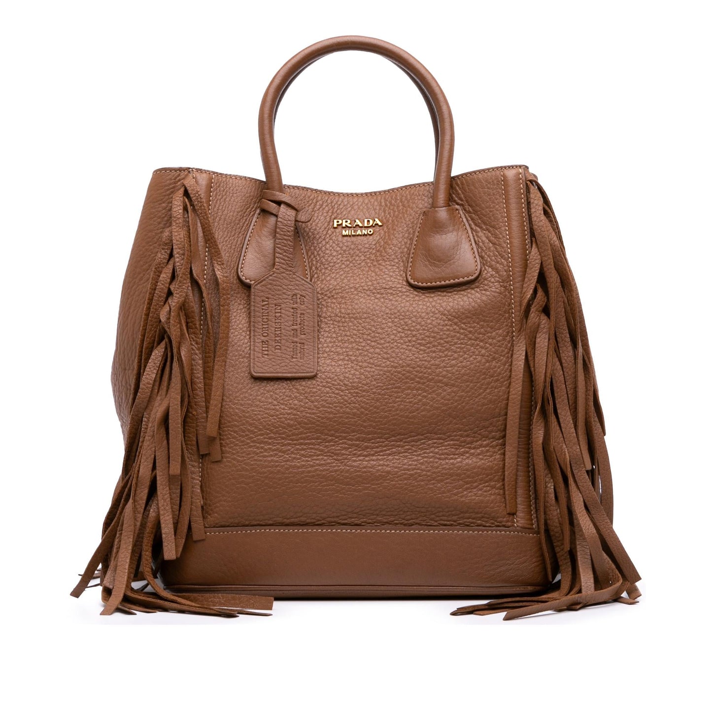 Prada Cervo Fringe Tote Tote Bag