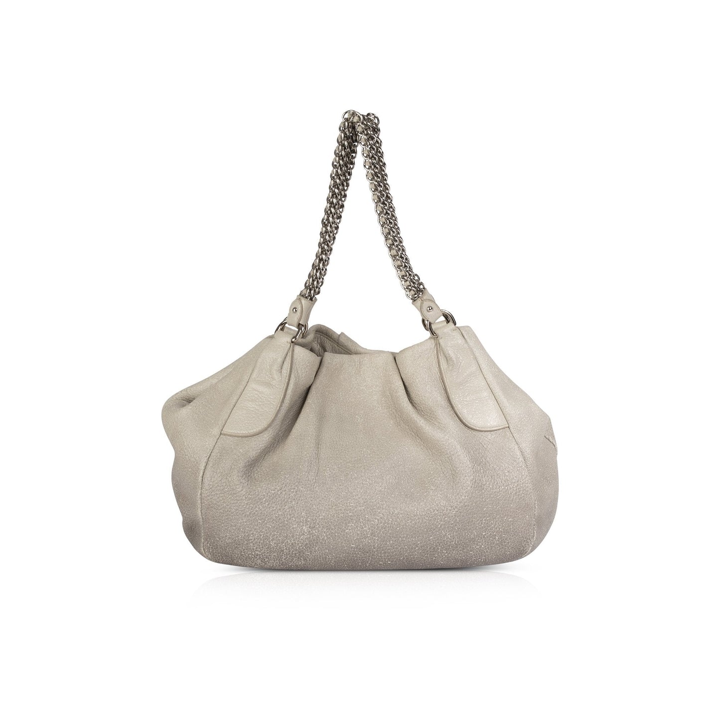 Prada Cervo Lux Hobo Handbag Chain Travel Bag