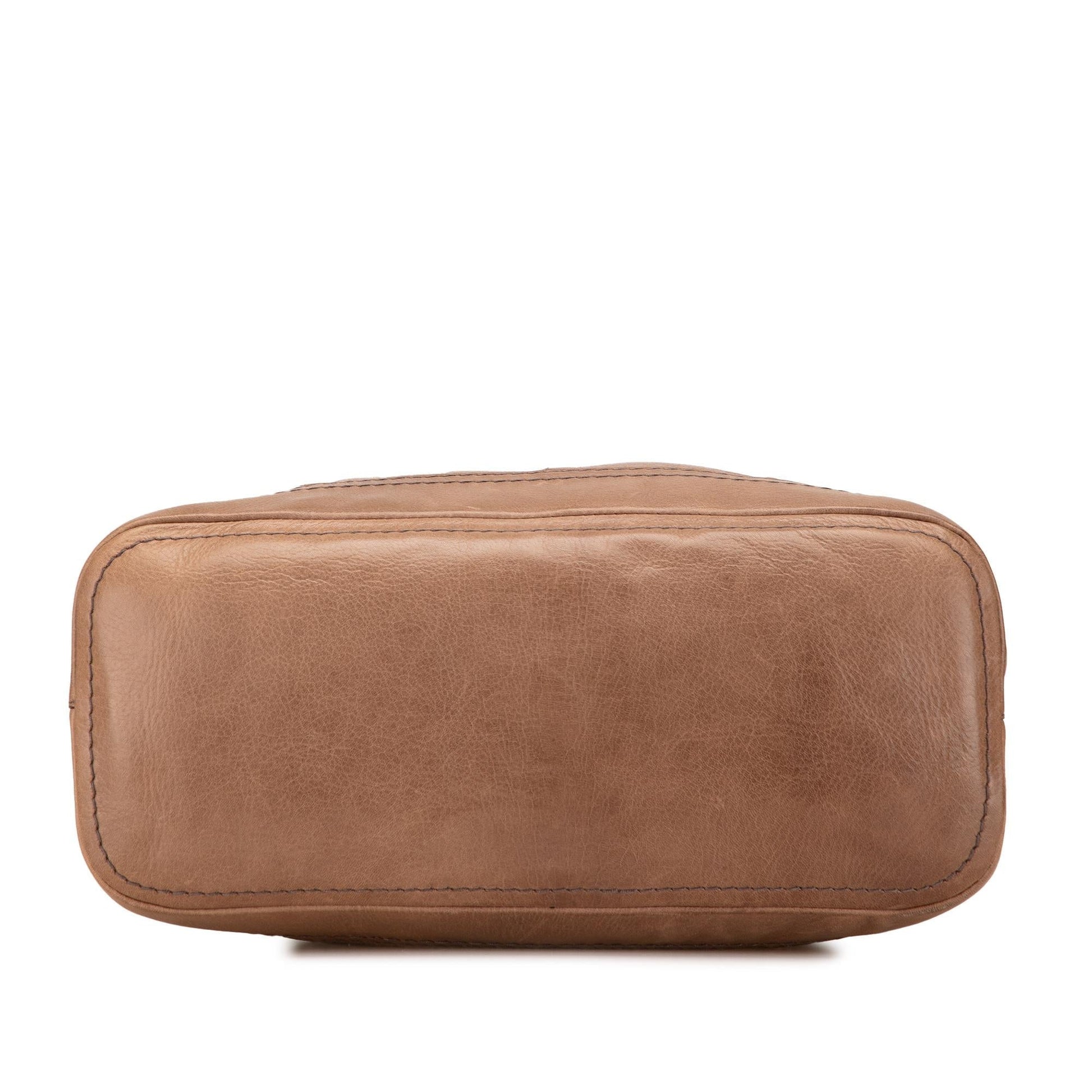 Prada Cervo Shine Hobo Flap Shoulder Bag