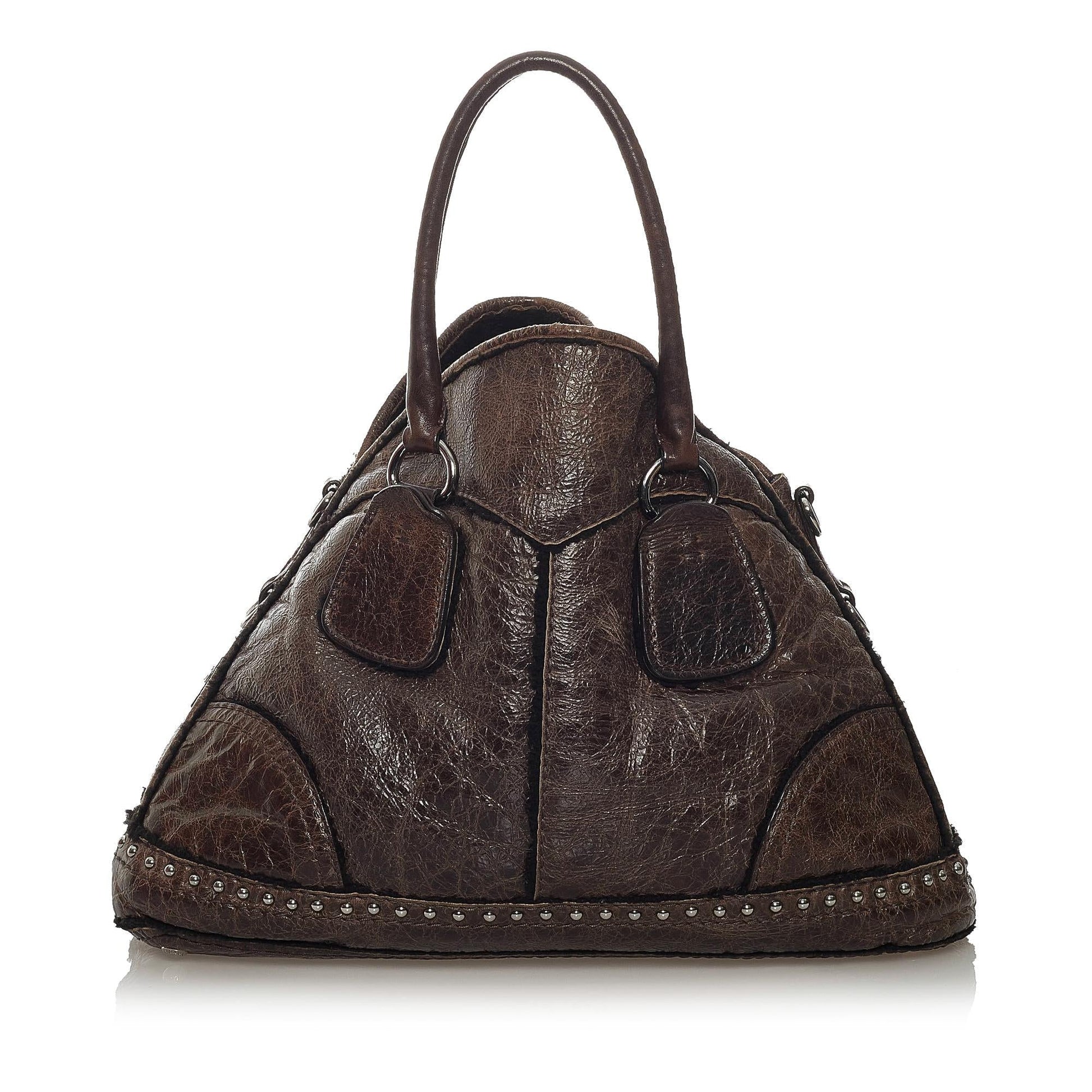 Prada Cervo Shine Tote Bag Shg