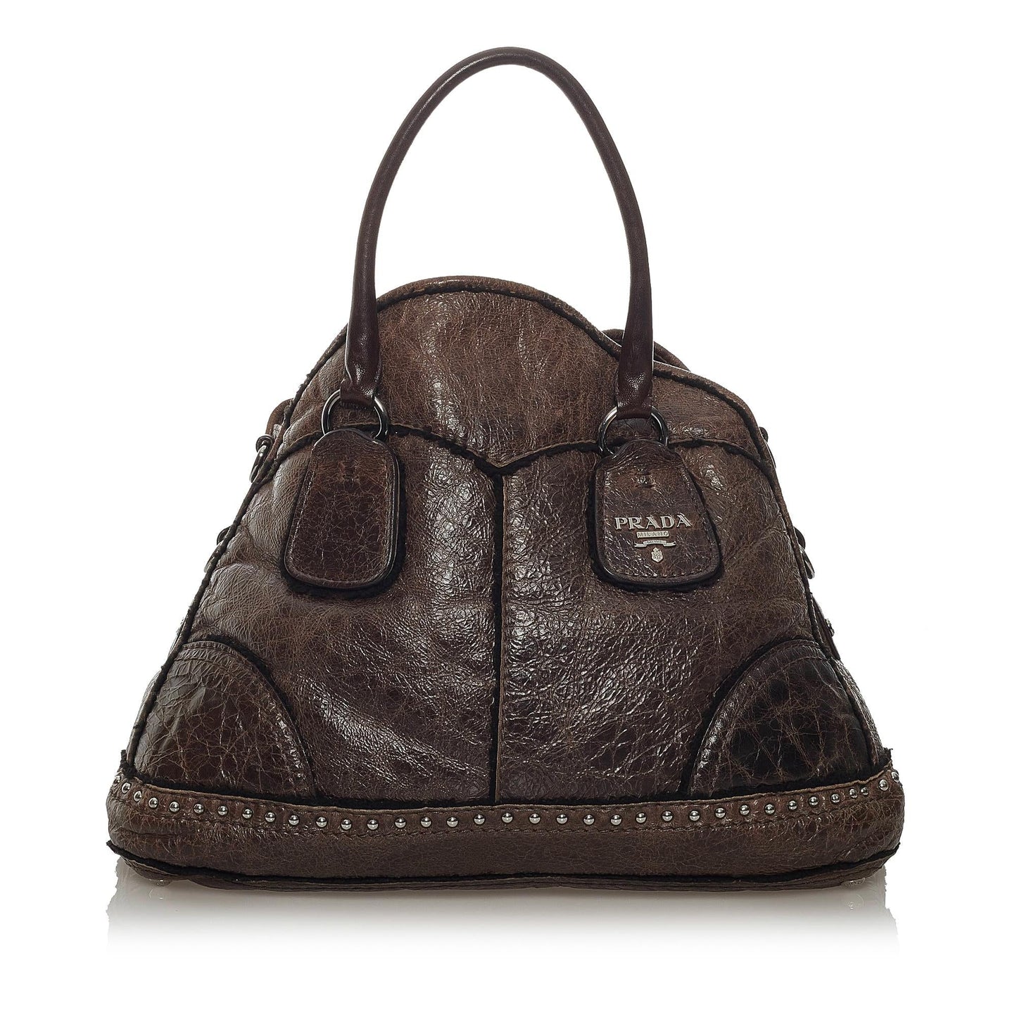 Prada Cervo Shine Tote Bag Shg