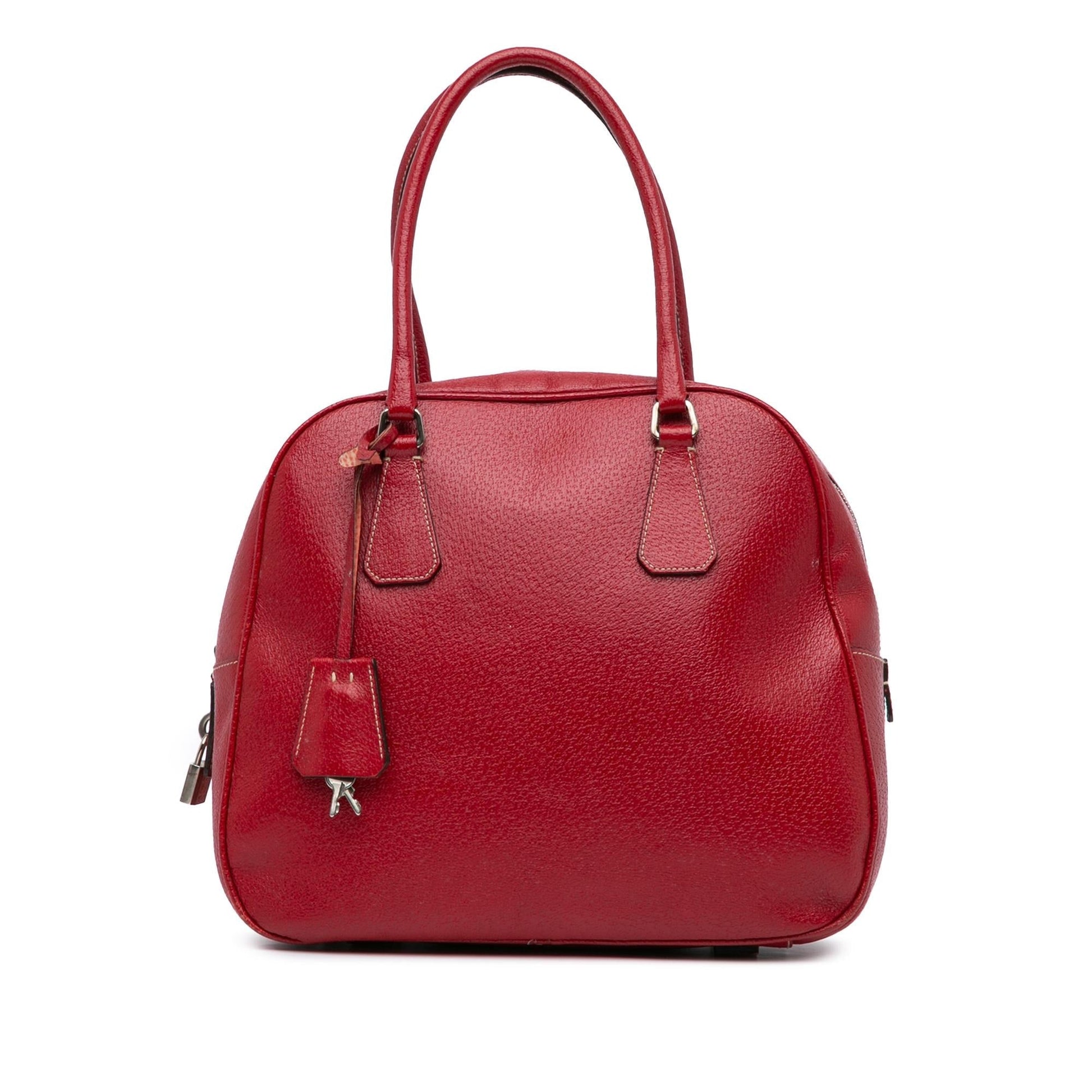 Prada Cinghiale Bauletto Handbag Satchel Bag