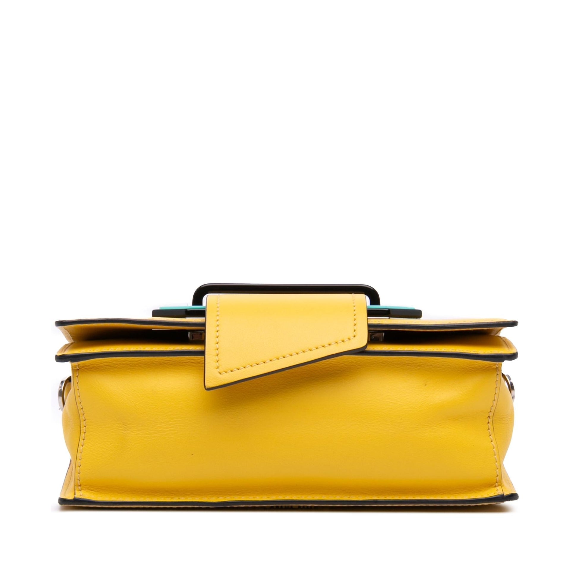 Prada City Calf Plex Ribbon Crossbody Crossbody Bag