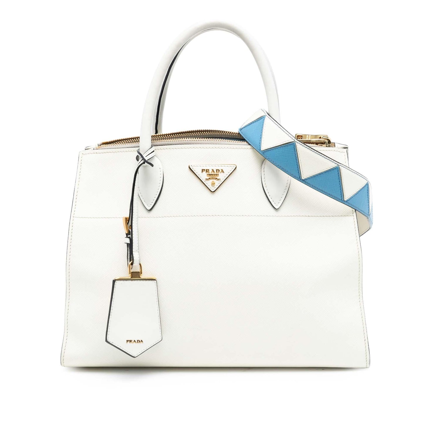 Prada City Calf Trimmed Greche Paradigme Bag Saffiano Satchel Bag Paradigme Bag 1