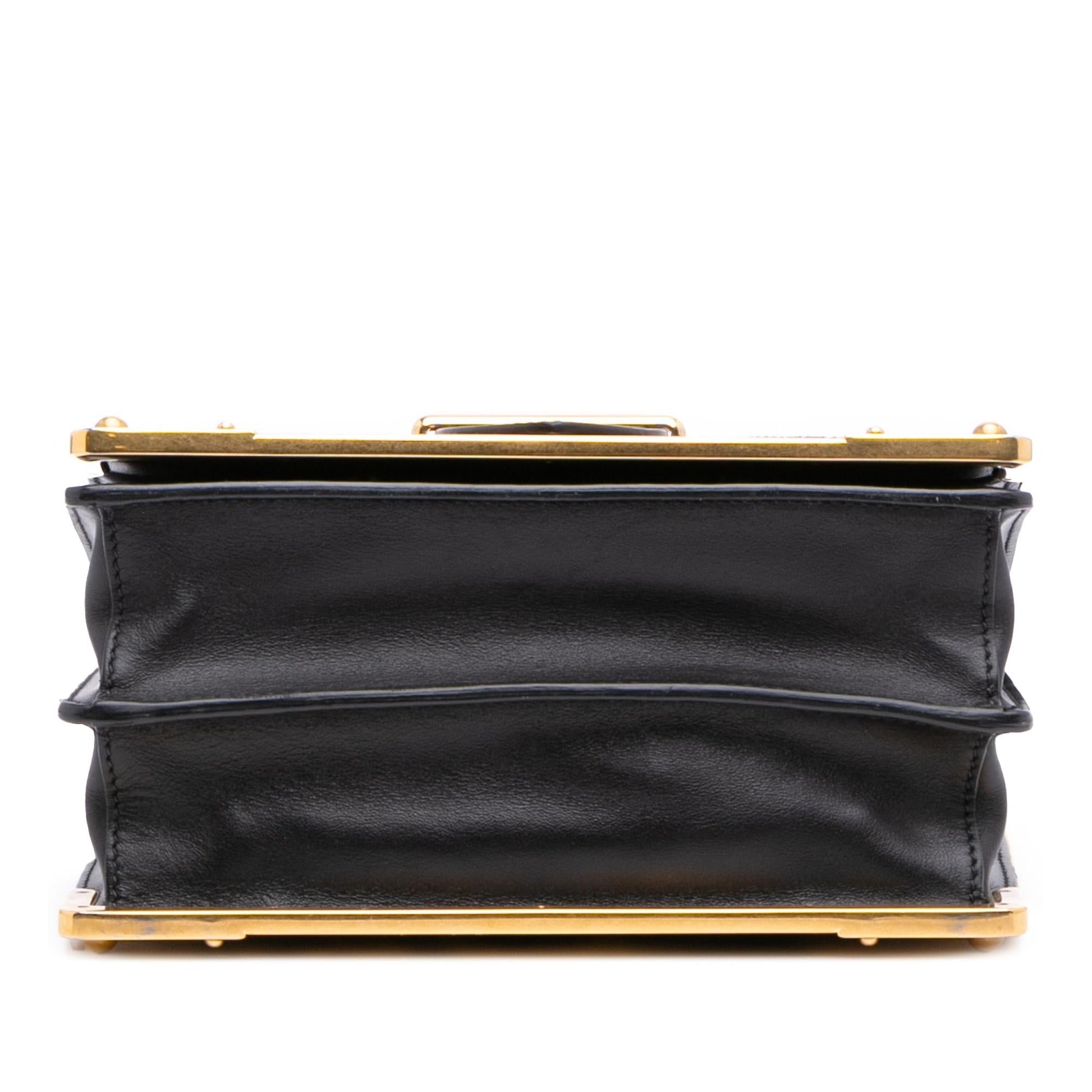 Prada City Calf Trimmed Velvet Leopard Print Cahier Crossbody Crossbody Bag