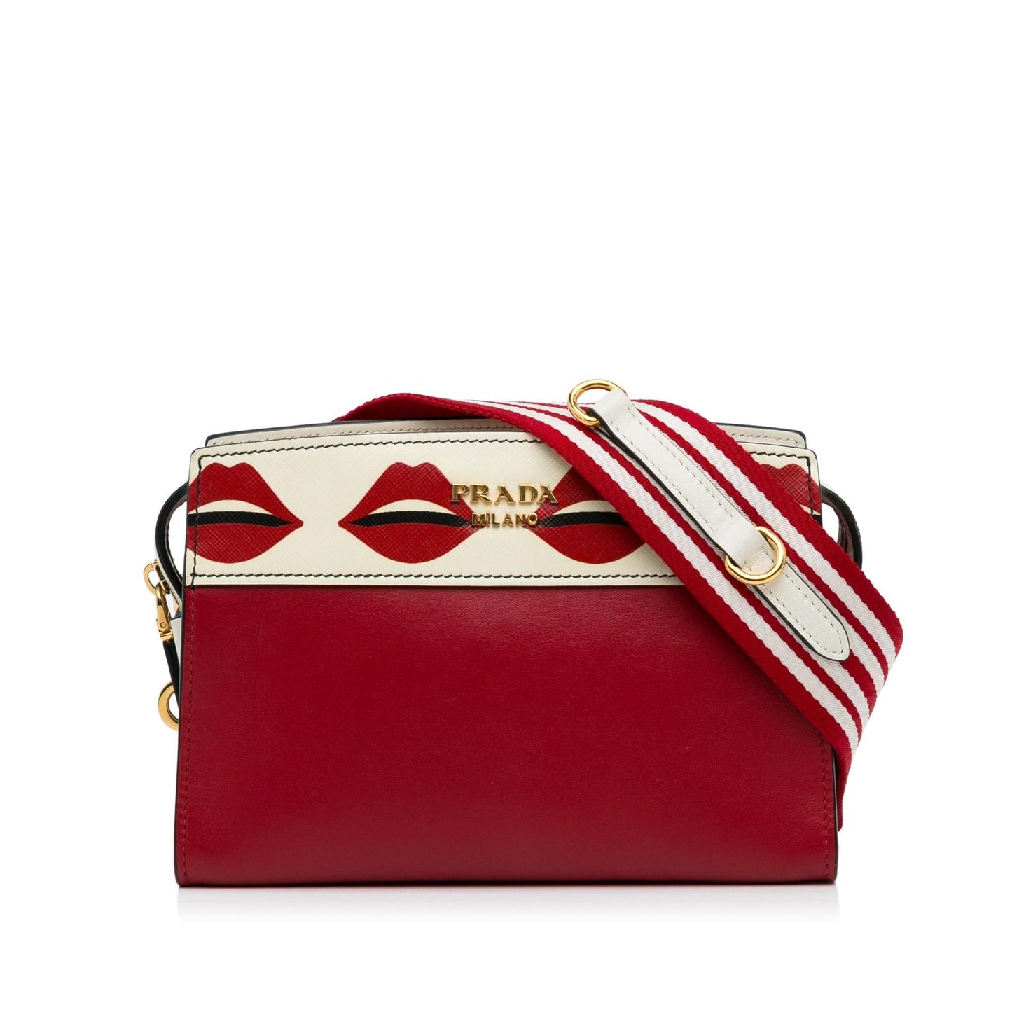 Prada City Calf And Lip Print Esplanade Shg Swq2Se Saffiano Crossbody Bag