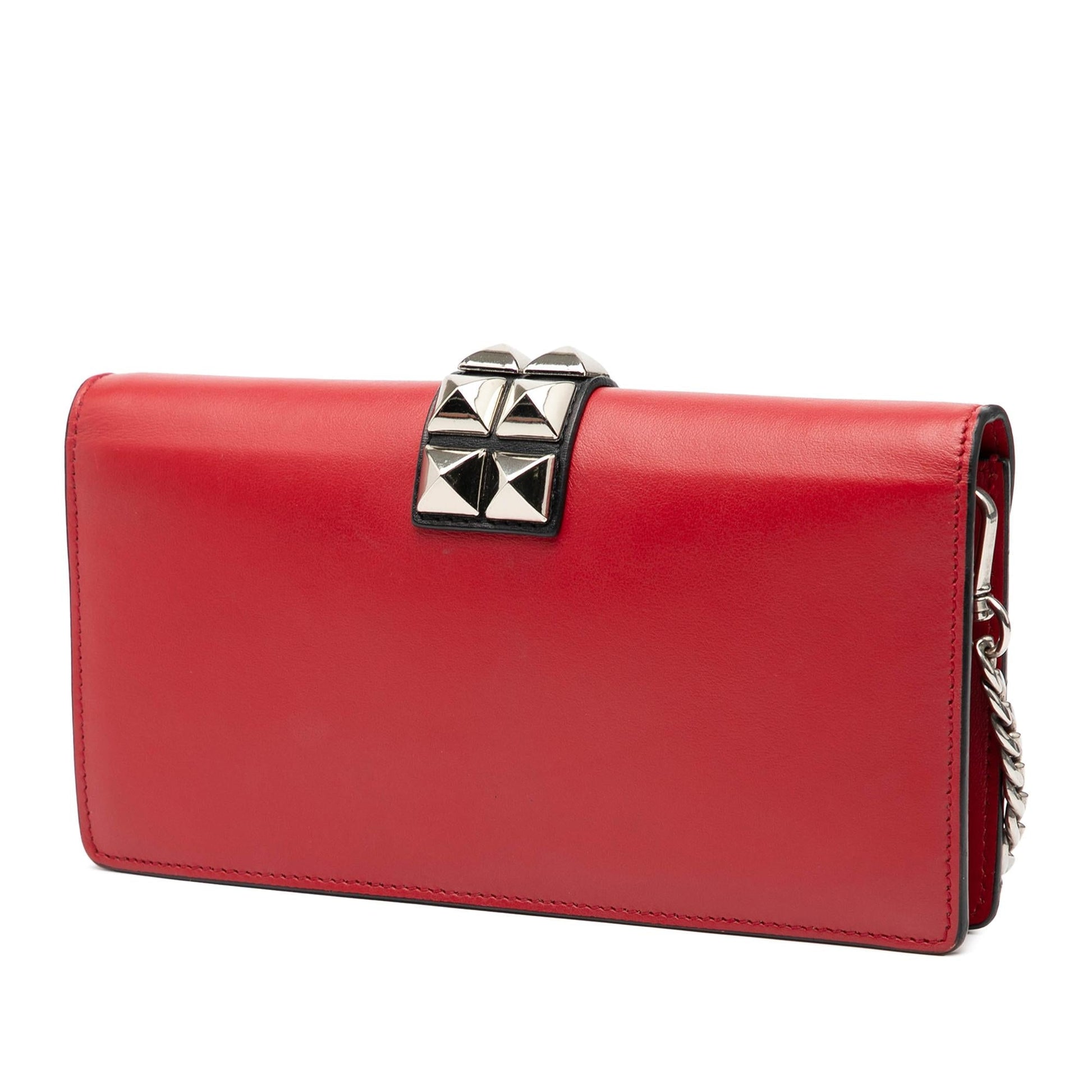 Prada City Calfskin Studded Elektra Clutch With Chain Clutch Bag