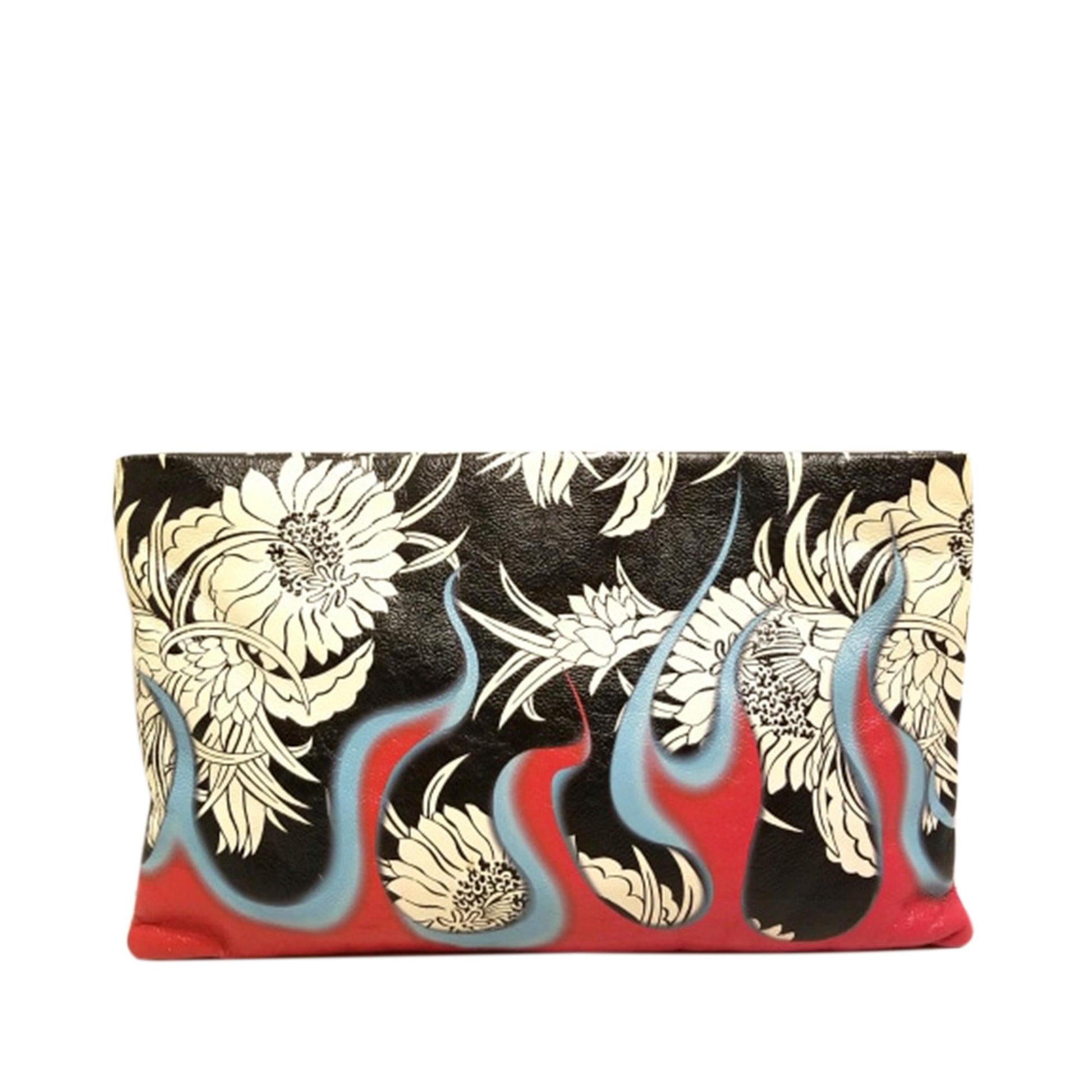 Prada Dahlia Flame Print Crossbody Bag Shg 6K9Dli