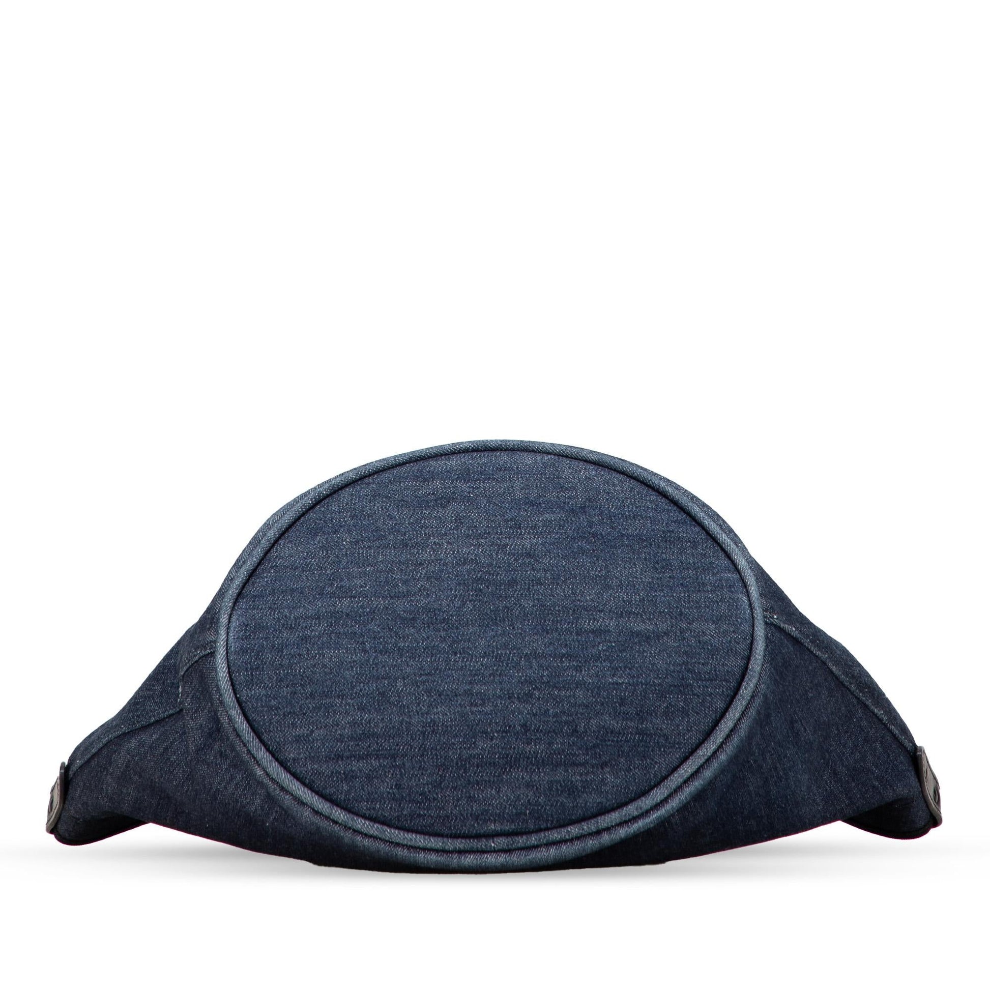 Prada Satchel Denim Logo Satchel Bag