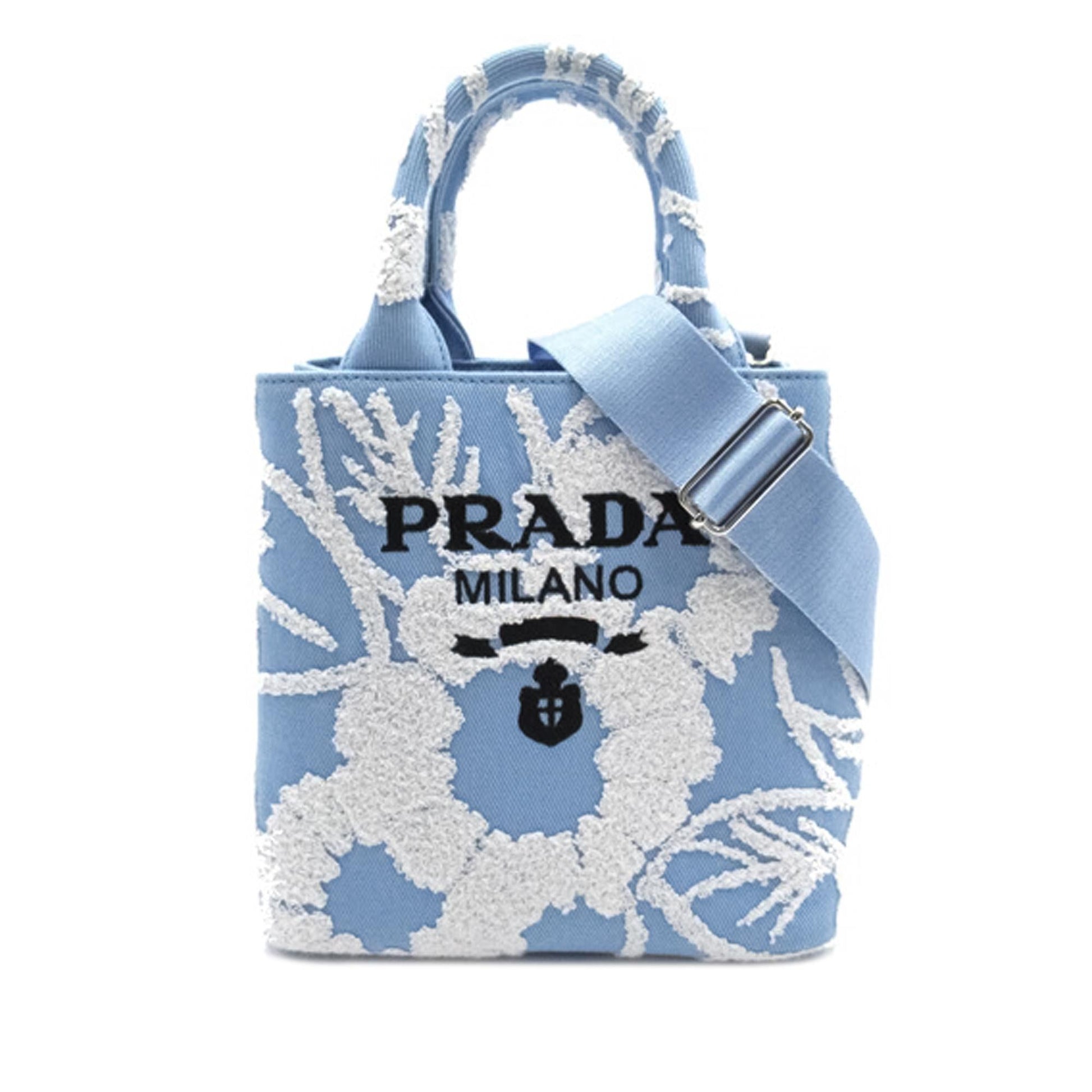 Prada Drill Ricamo Satchel Shg Uvrvng Satchel Bag