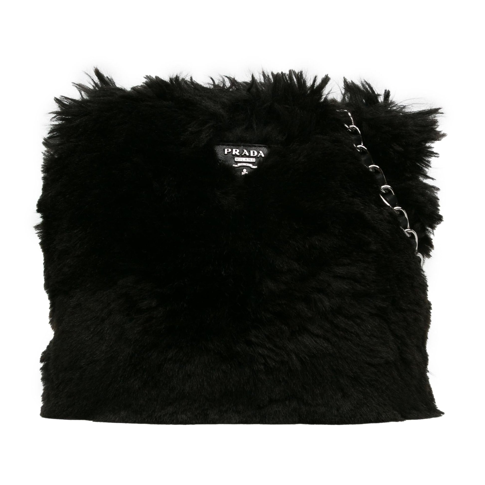 Prada Eco Fur Crossbody Bag Shg Nsrnhl Chain