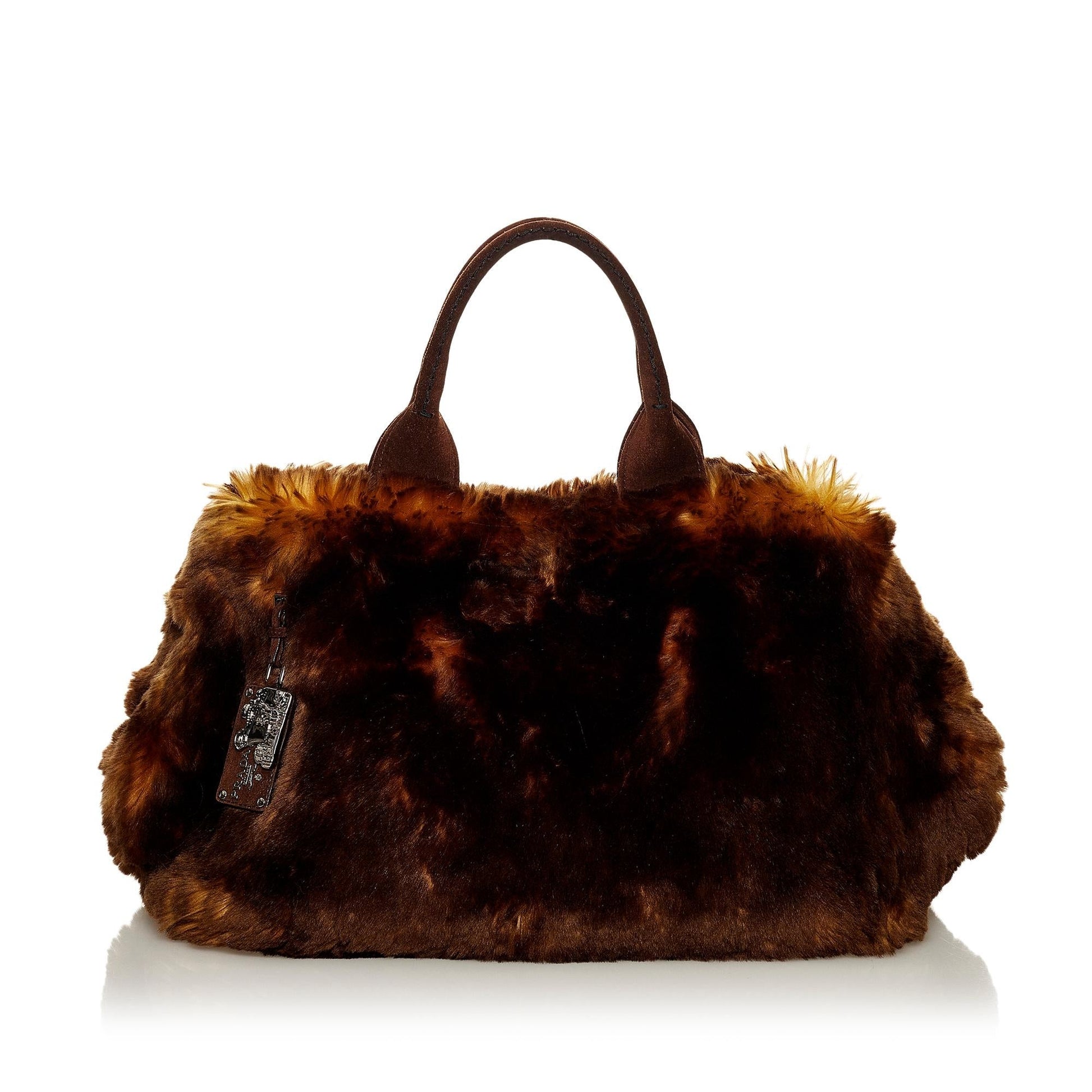 Prada Eco Kidassia Faux Fur Garden Handbag Shg Satchel Bag Handbag Shg 29643