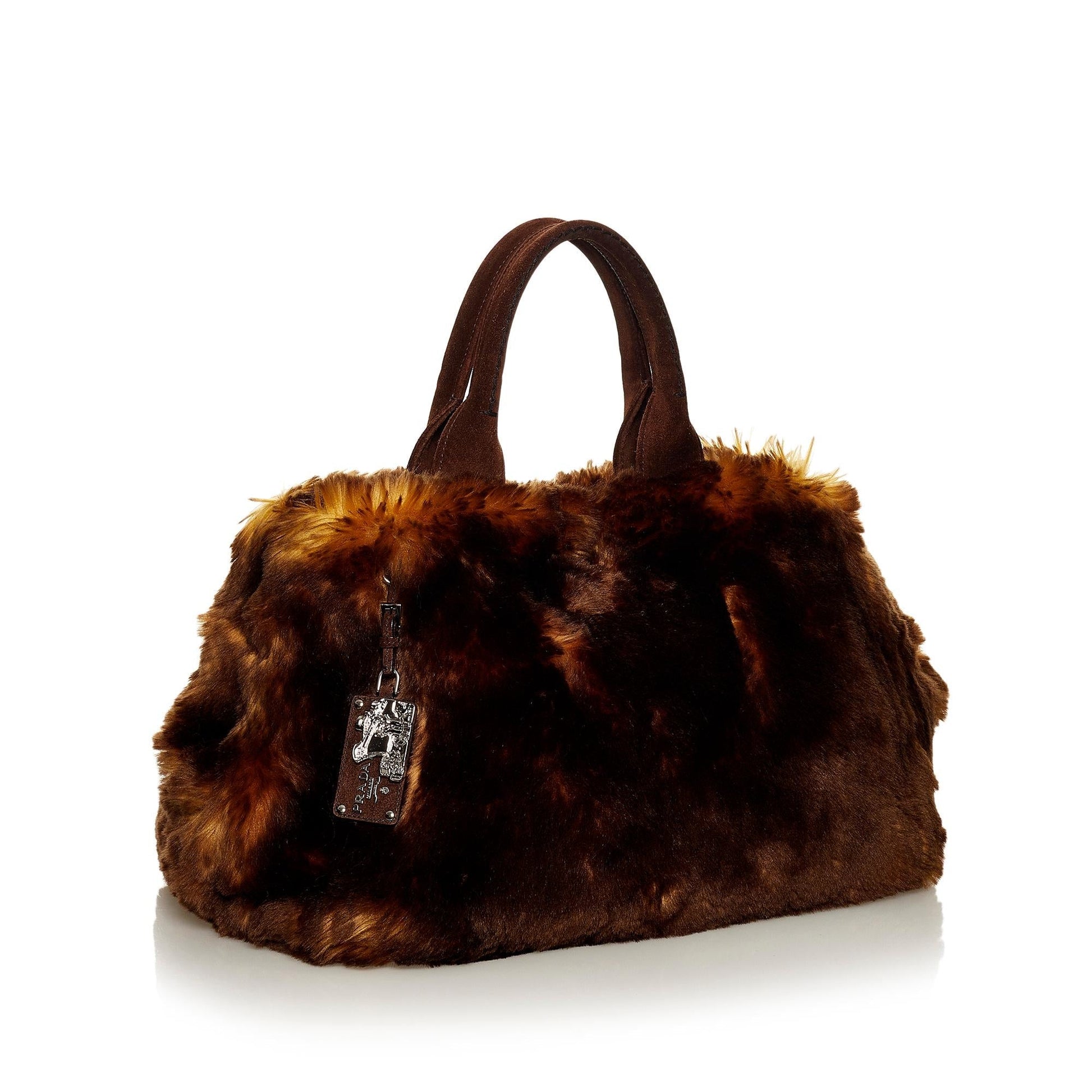Prada Eco Kidassia Faux Fur Garden Handbag Shg Satchel Bag Handbag Shg 29643
