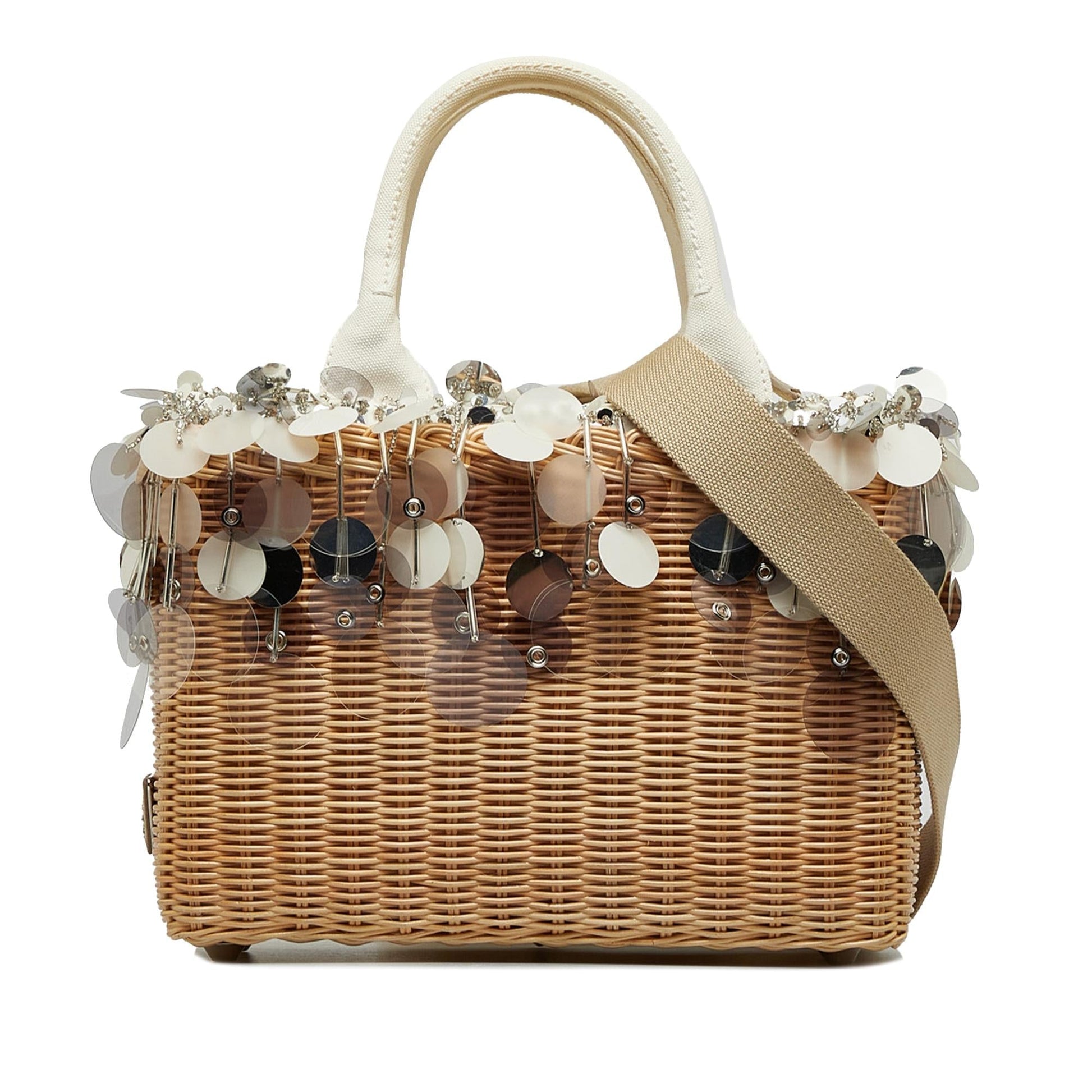 Prada Embellished Midollino Satchel Shg 95Qac8 Satchel Bag