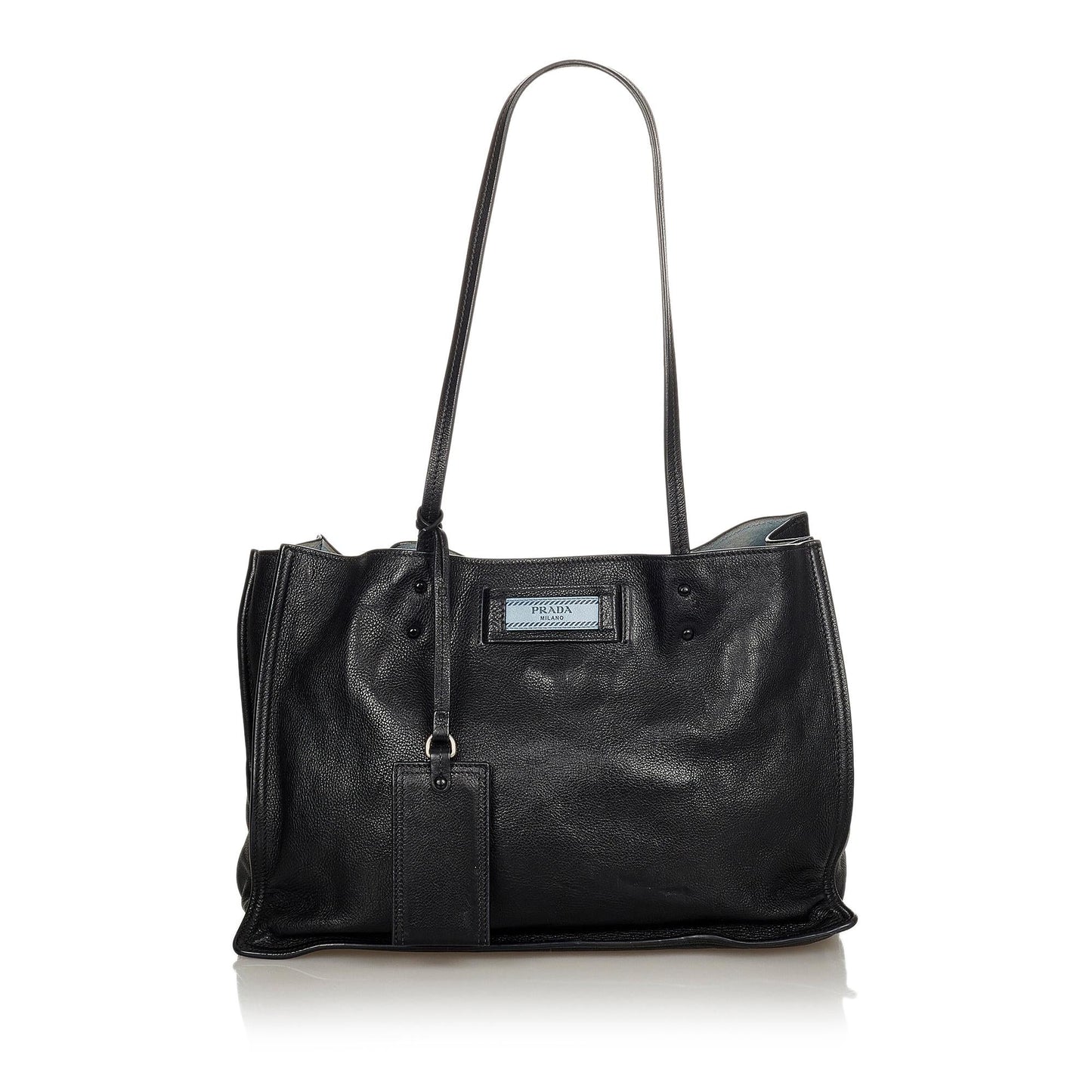 Chanel Prada Etiquette Tote Bag Shg Leather
