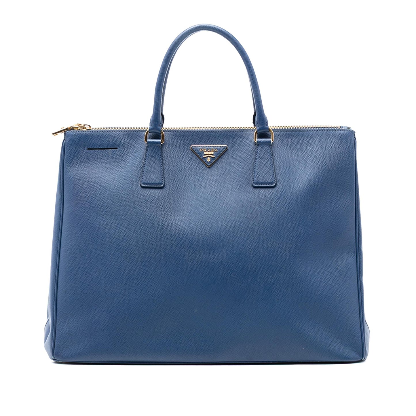 Prada Extra Lux Galleria Double Tote Saffiano Large Zip Tote Bag