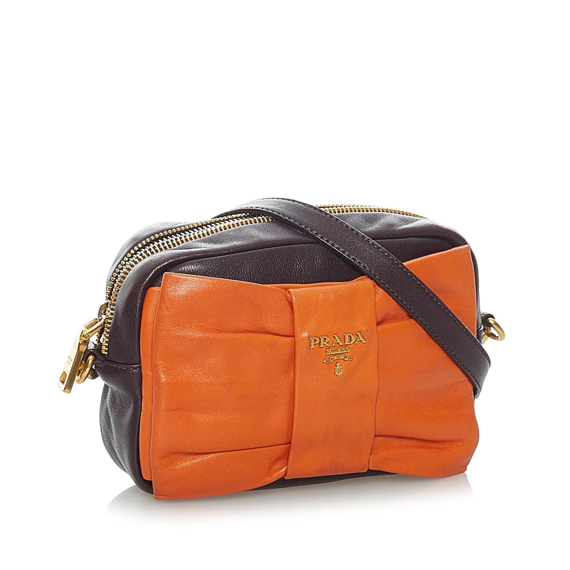 Prada Fiocco Bow Crossbody Bag Shg Leather Bag Shg 30499