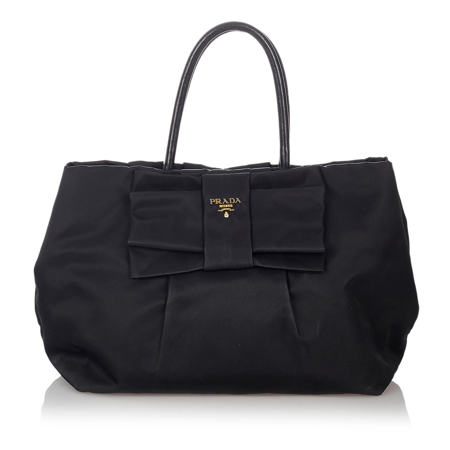 Prada Fiocco Bow Tessuto Handbag Shg Satchel Bag