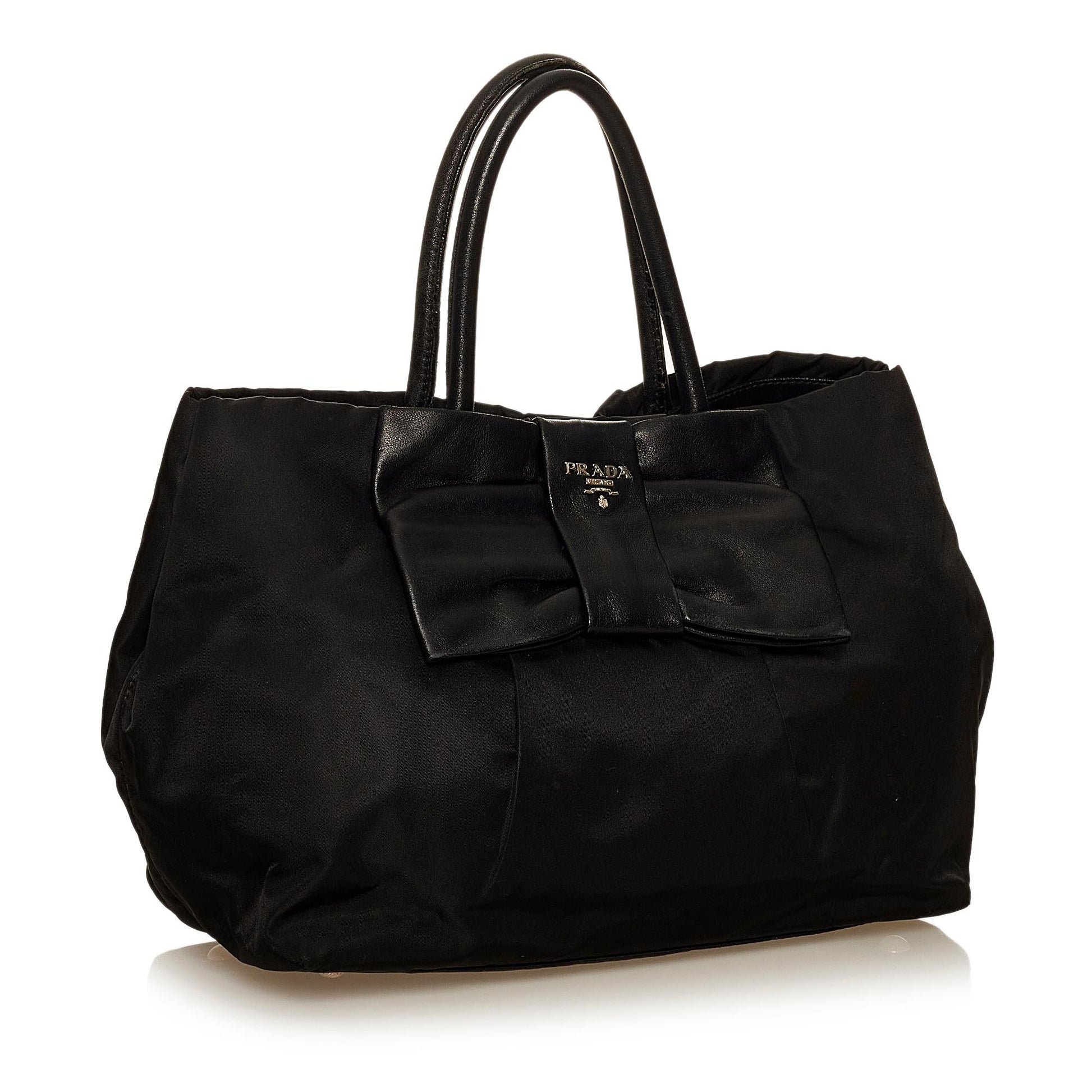 Prada Fiocco Bow Tessuto Handbag Shg Satchel Bag Handbag Shg 29509