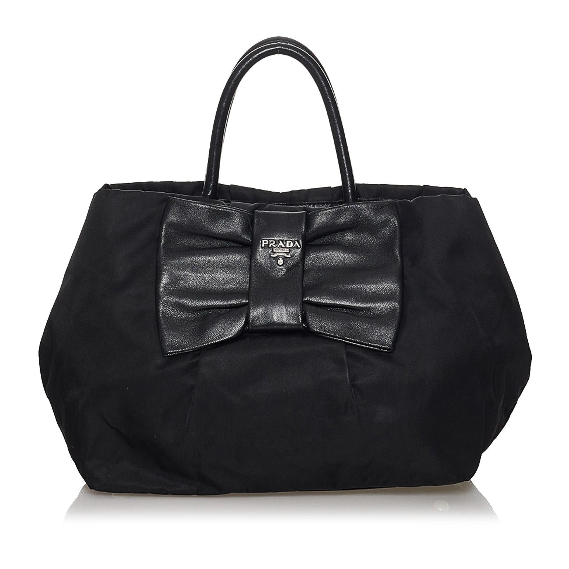Prada Fiocco Bow Tessuto Handbag Shg Satchel Bag Handbag Shg 30258