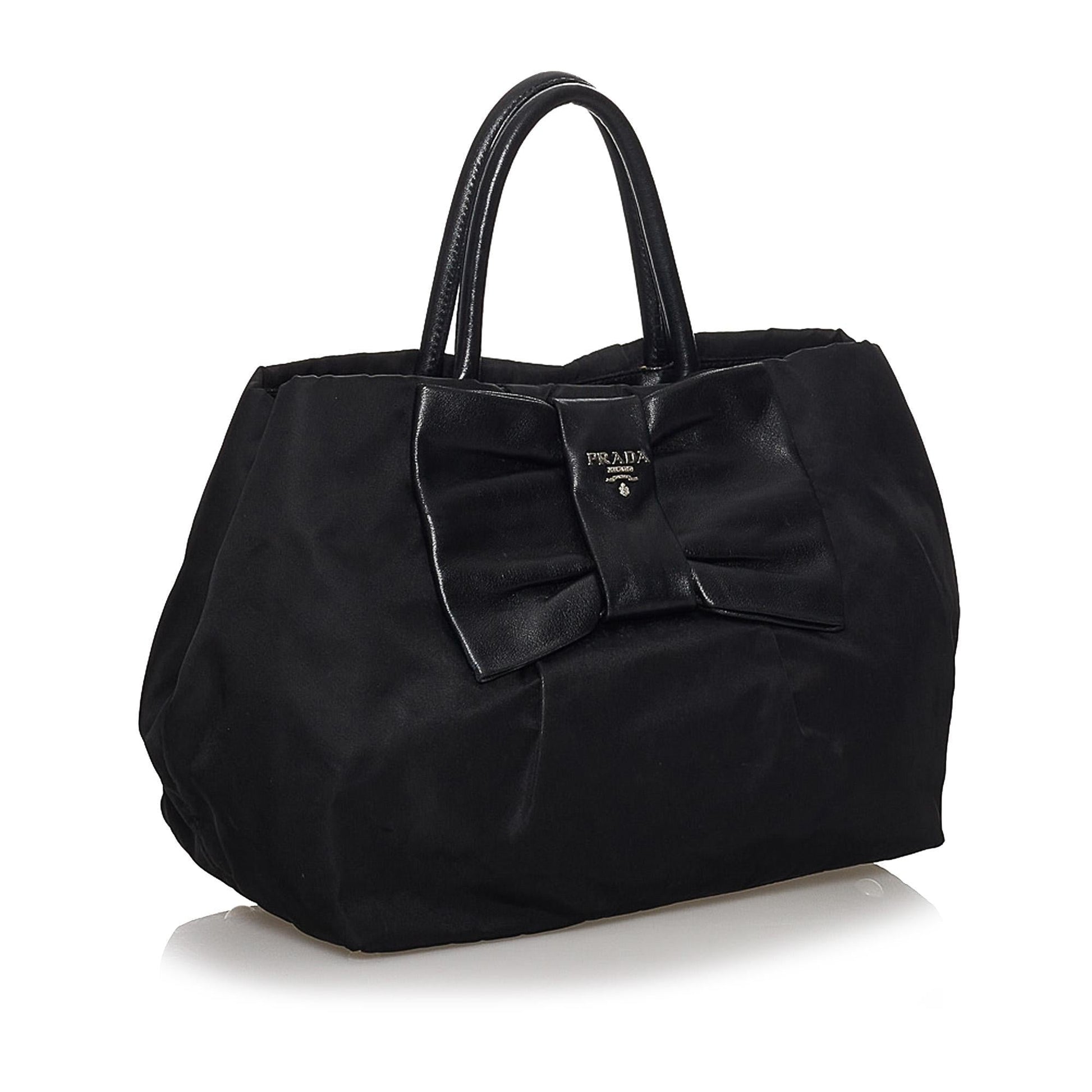 Prada Fiocco Bow Tessuto Handbag Shg Satchel Bag Handbag Shg 30258