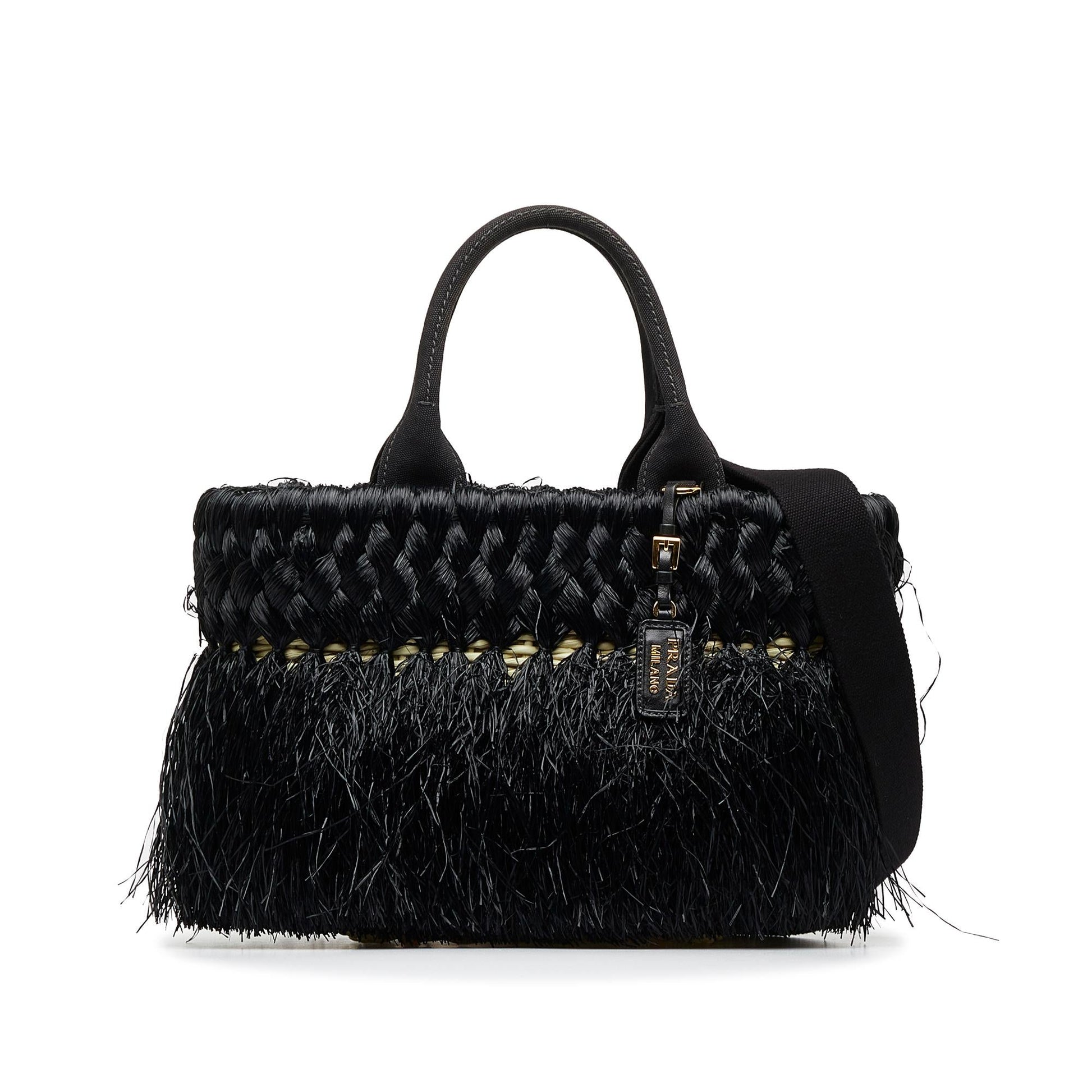 Prada Fringed Satchel Shg Boy5Vs Raffia Satchel Bag