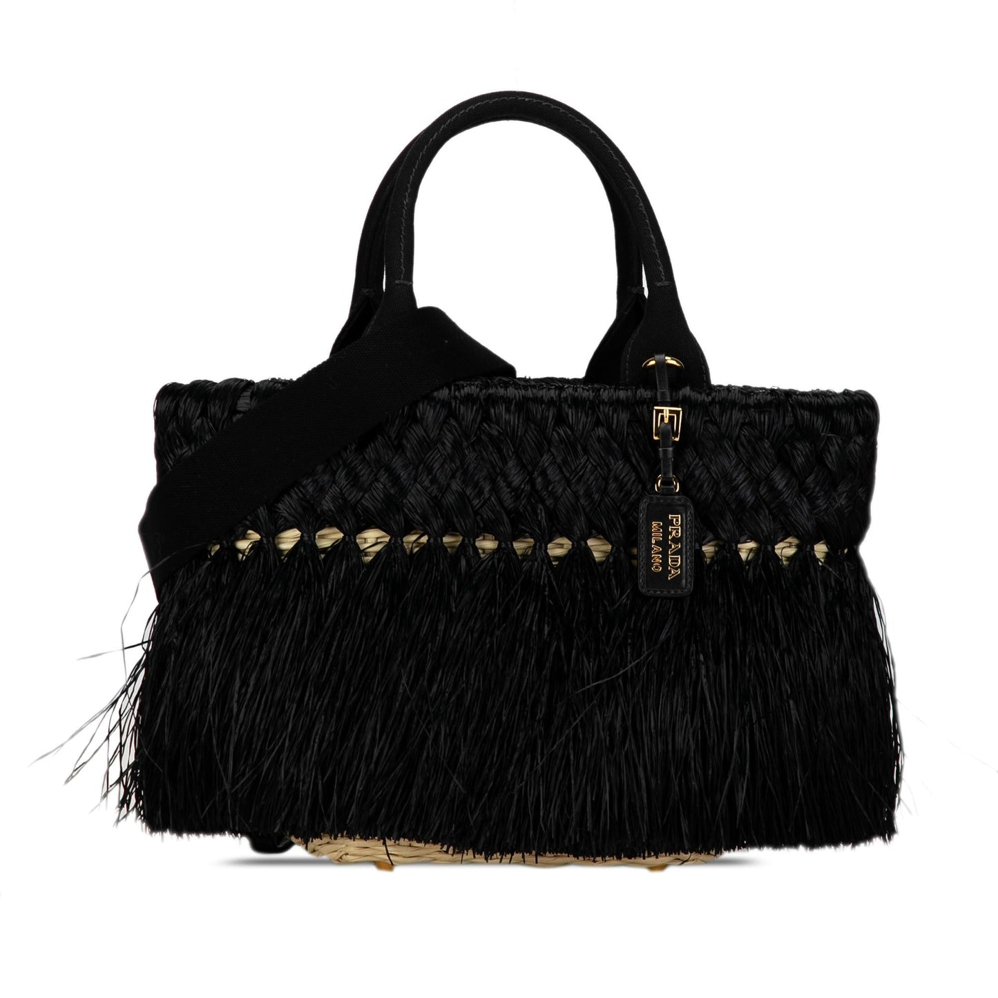Prada Fringed Satchel Shg Zpbkch Raffia Satchel Bag