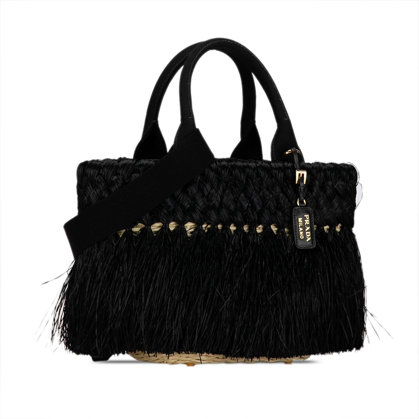 Prada Fringed Satchel Shg Zpbkch Raffia Satchel Bag