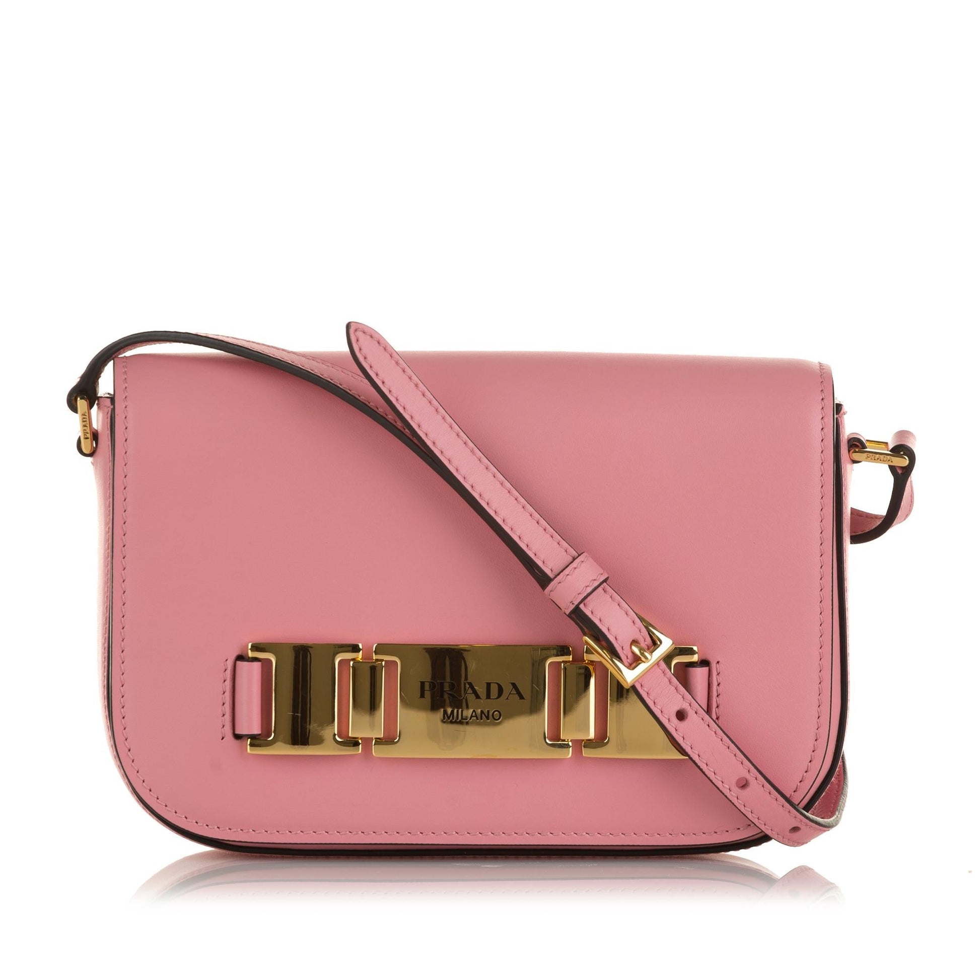 Prada Glace Calf Etiquette Crossbody Crossbody Bag