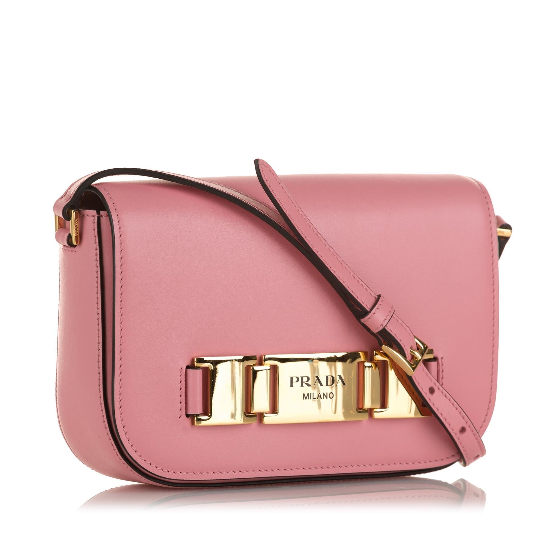 Prada Glace Calf Etiquette Crossbody Crossbody Bag