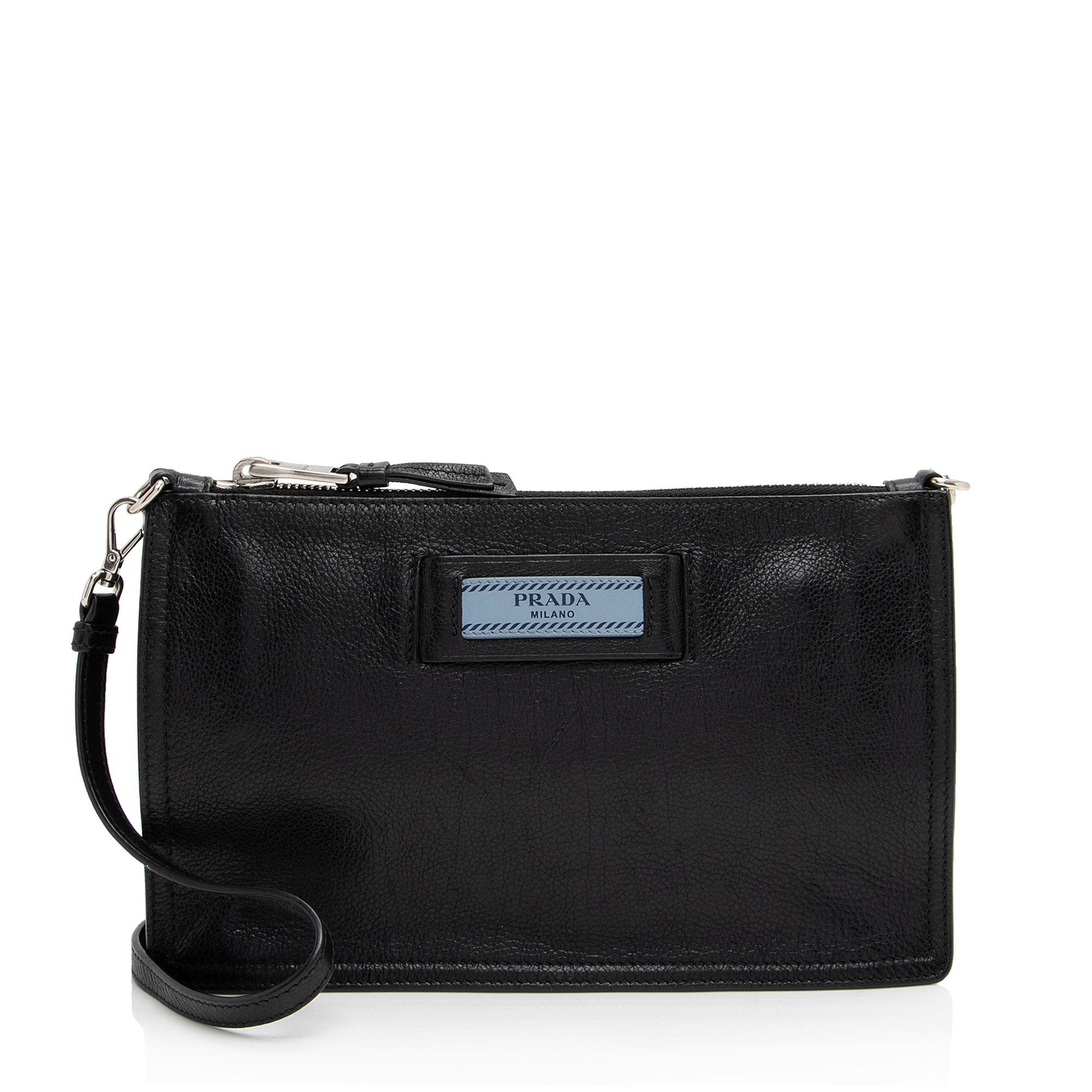 Prada Glace Calf Etiquette Pochette Shf Xvwp3D Shoulder Bag