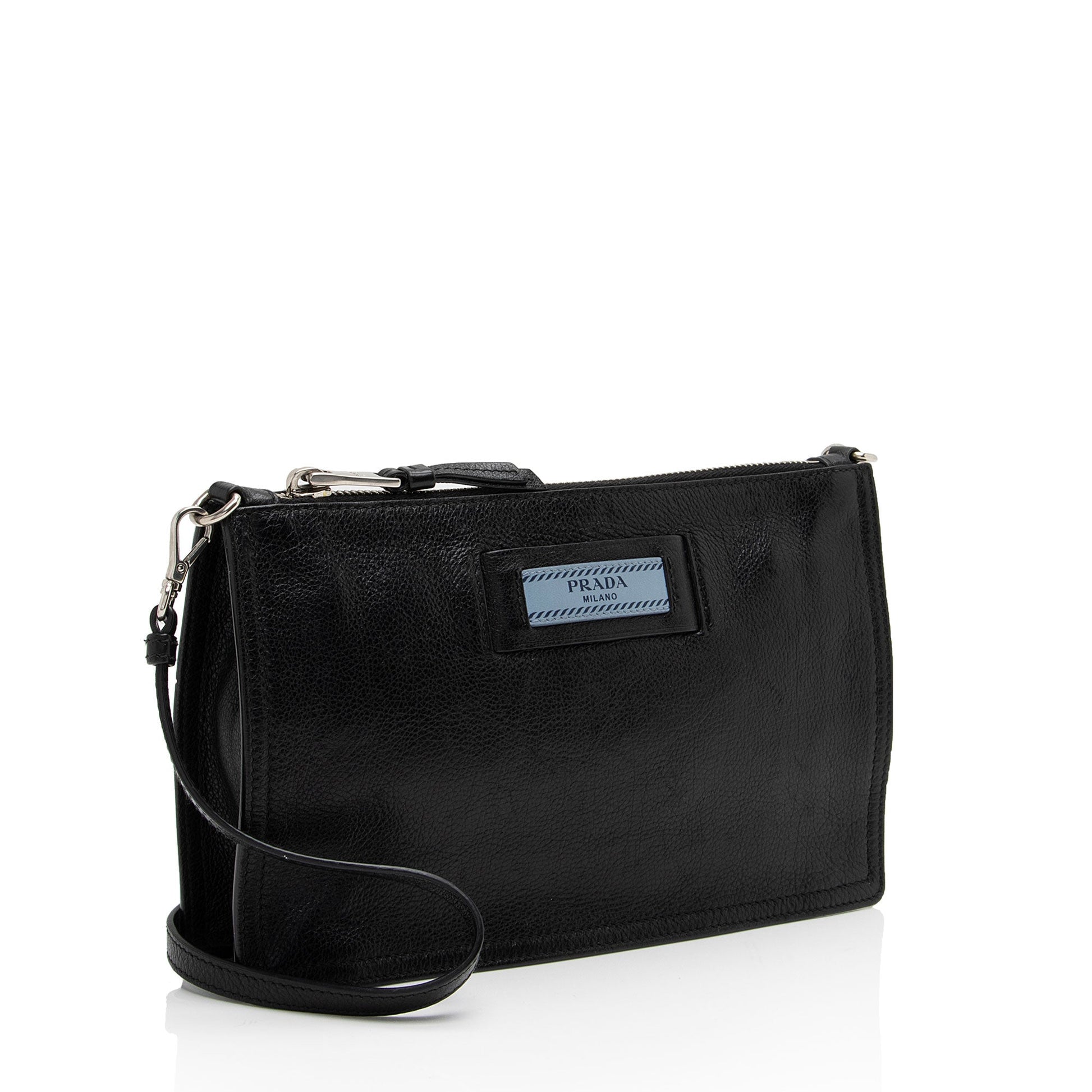 Prada Glace Calf Etiquette Pochette Shf Xvwp3D Shoulder Bag