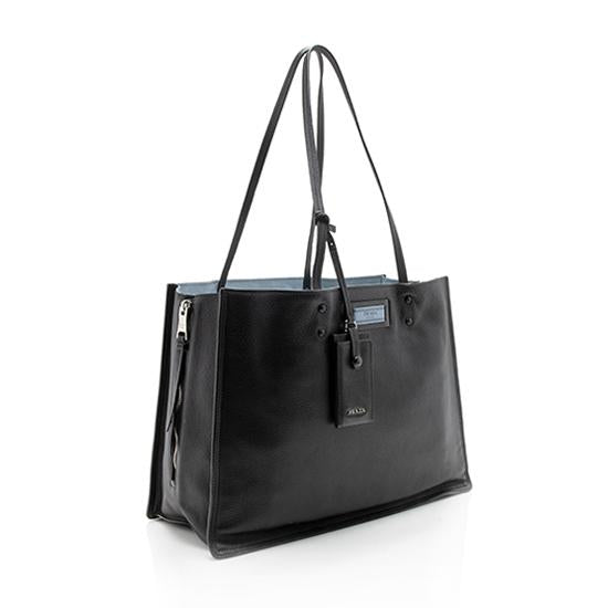 Prada Glace Calf Etiquette Tote Final Sale Tote Bag