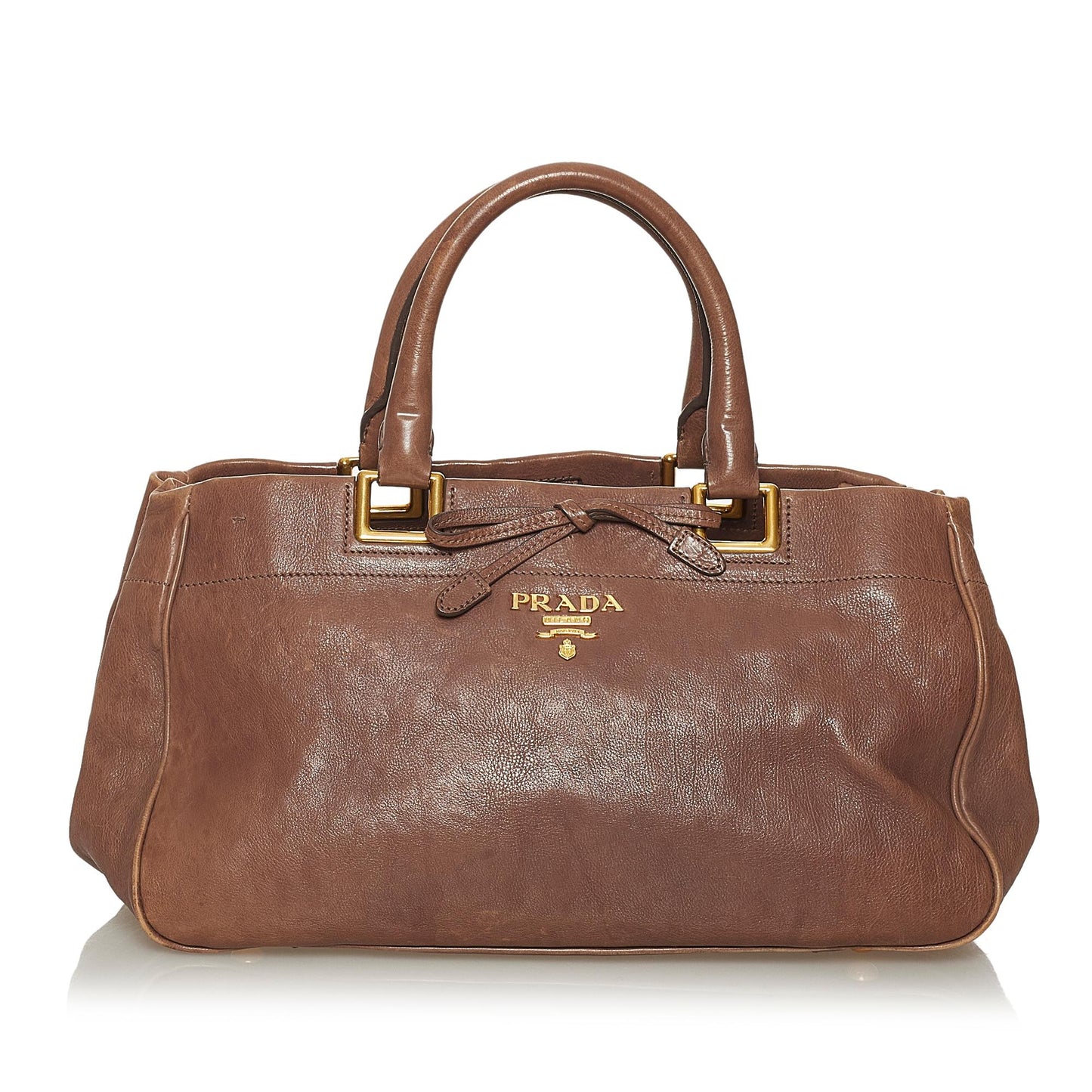 Prada Glace Calf Satchel Shg Leather Calf Leather Satchel Bag