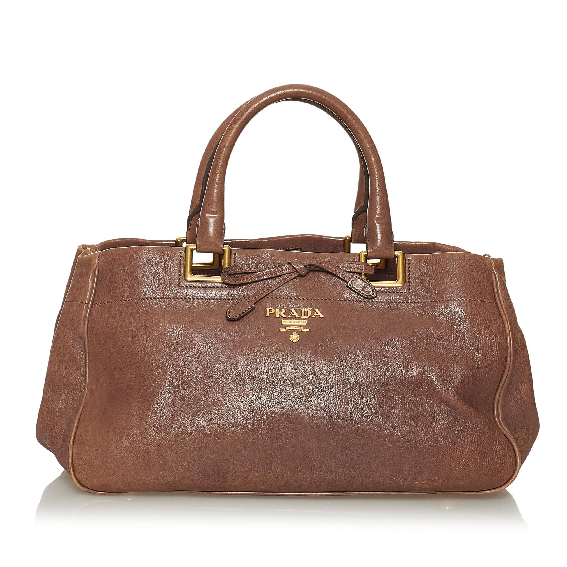 Prada Glace Calf Satchel Shg Leather Calf Leather Satchel Bag