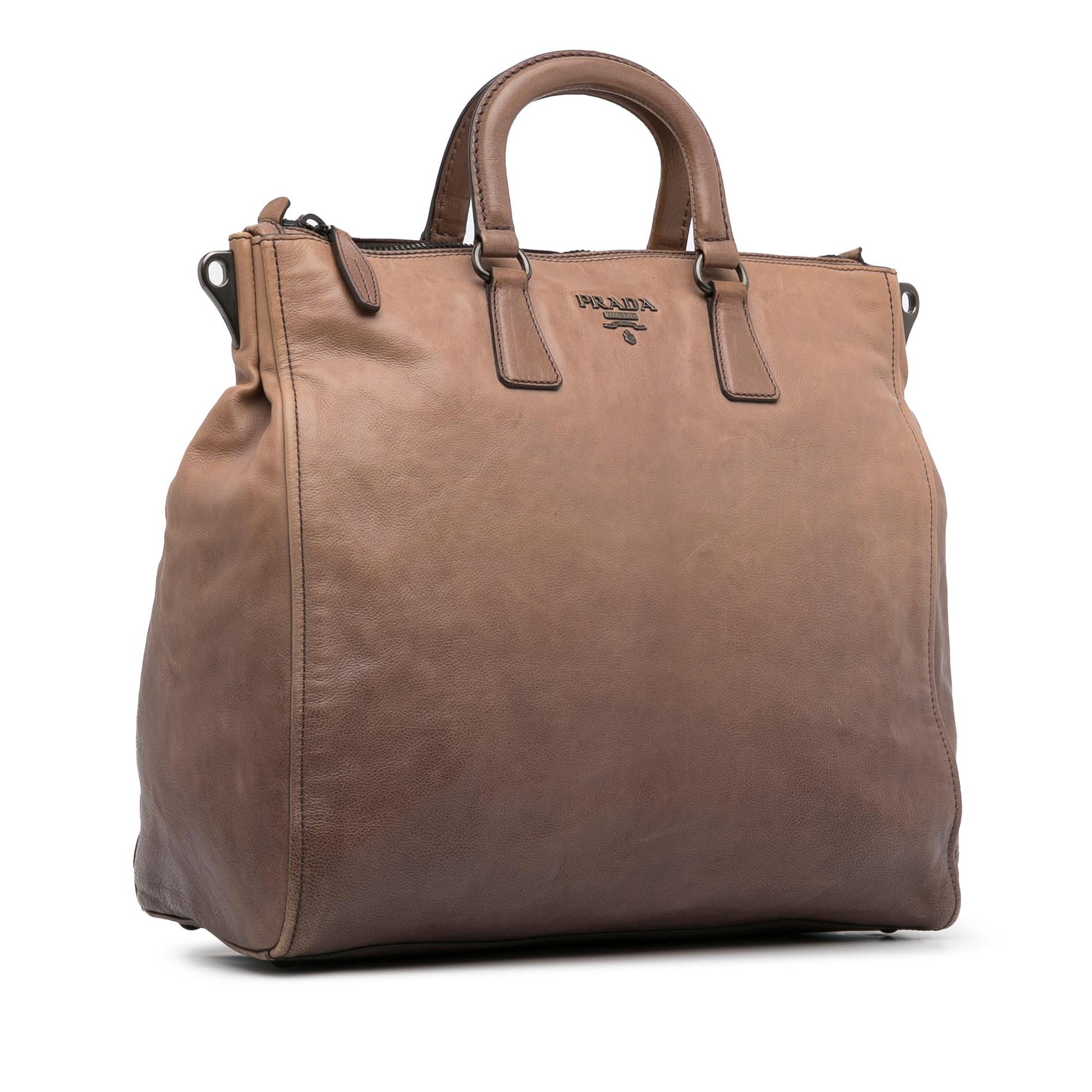Prada Glace Calf Ombre Satchel Shg Masjx8 Leather Satchel Bag