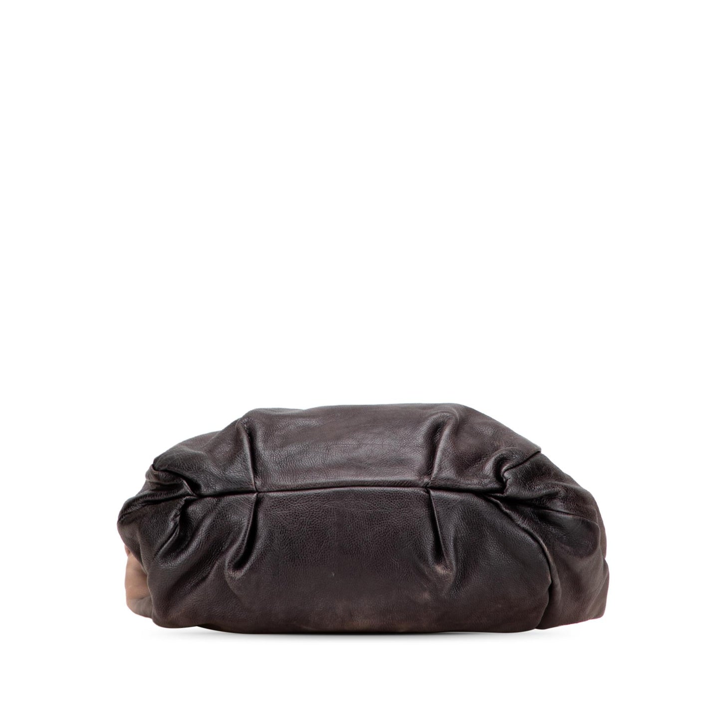 Prada Glace Calf Ombre Pleated Hobo Shoulder Bag