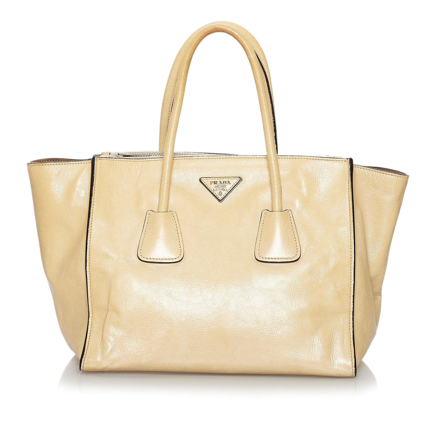 Prada Glace Calf Twin Pocket Handbag Shg Leather Satchel Bag Handbag Shg 30215