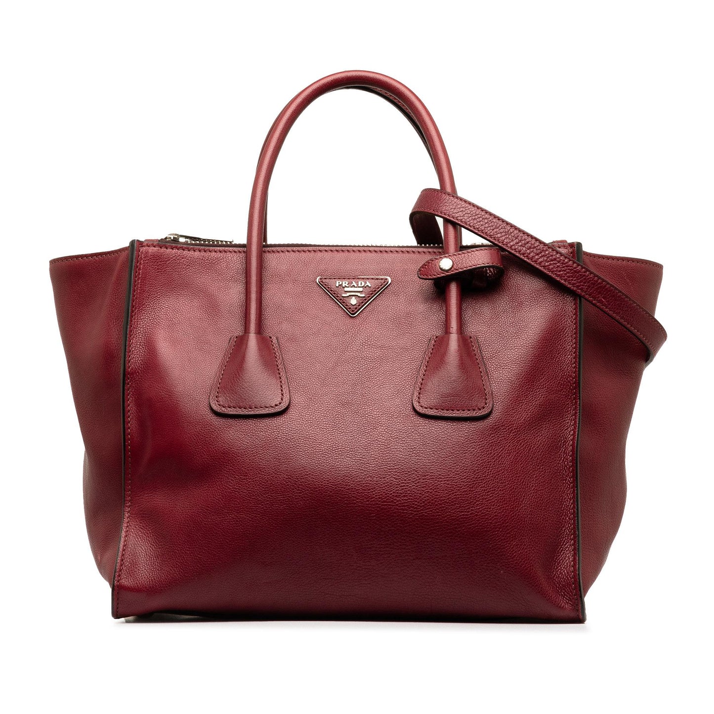 Prada Glace Calf Twin Pocket Satchel Shg Soifzr Satchel Bag