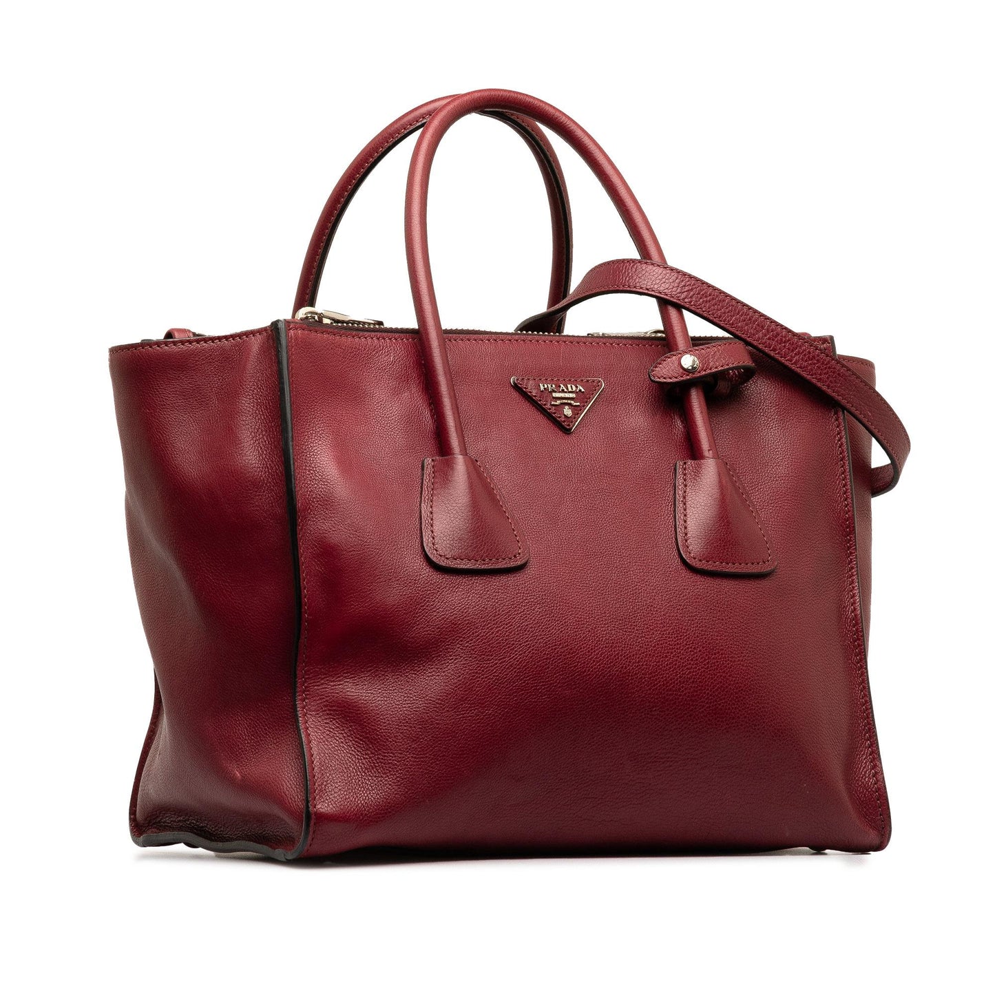 Prada Glace Calf Twin Pocket Satchel Shg Soifzr Satchel Bag