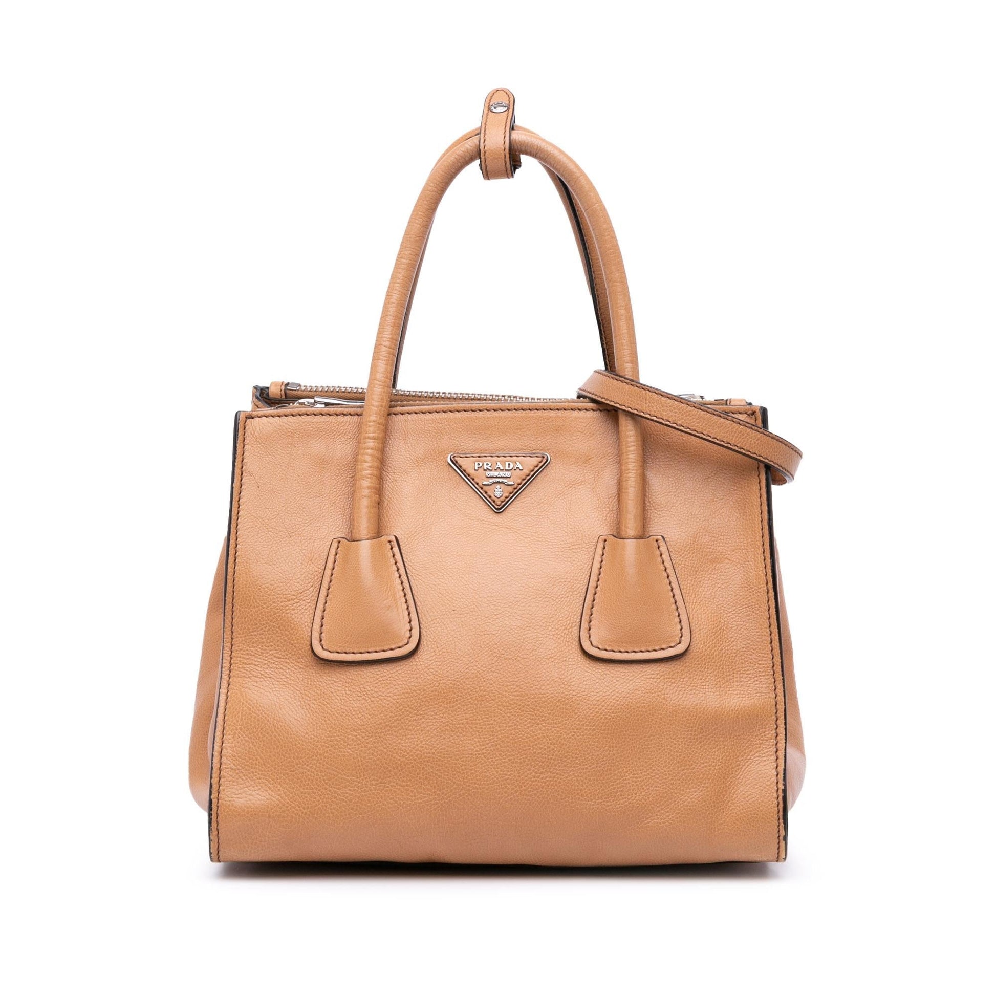Prada Glace Calf Twin Pocket Satchel Satchel Bag Pocket Satchel 1
