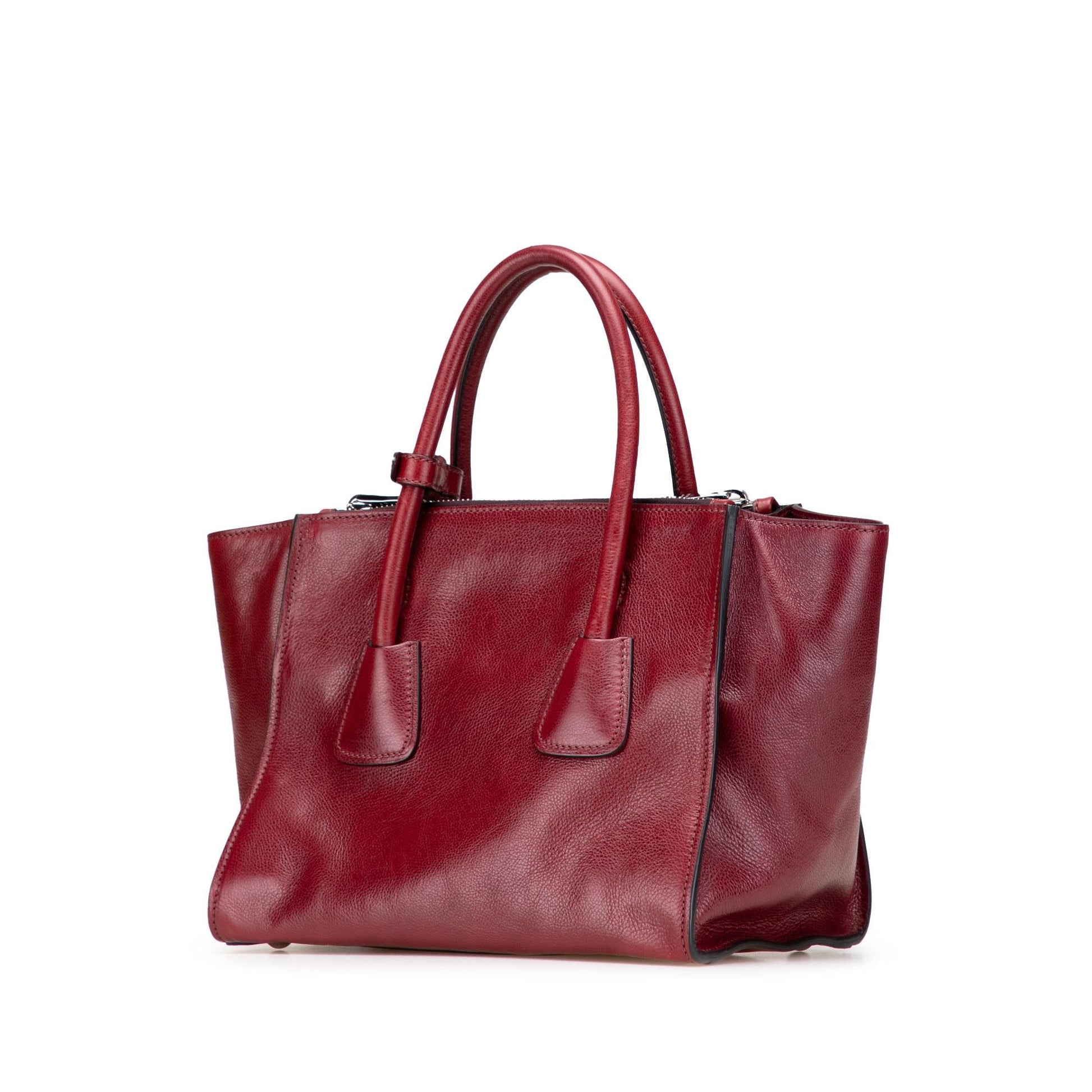 Prada Glace Calf Twin Pocket Satchel Satchel Bag Pocket Satchel 3