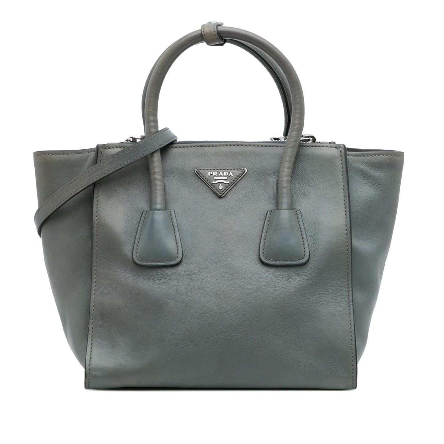 Prada Glace Calf Twin Pocket Satchel Satchel Bag Pocket Satchel 4